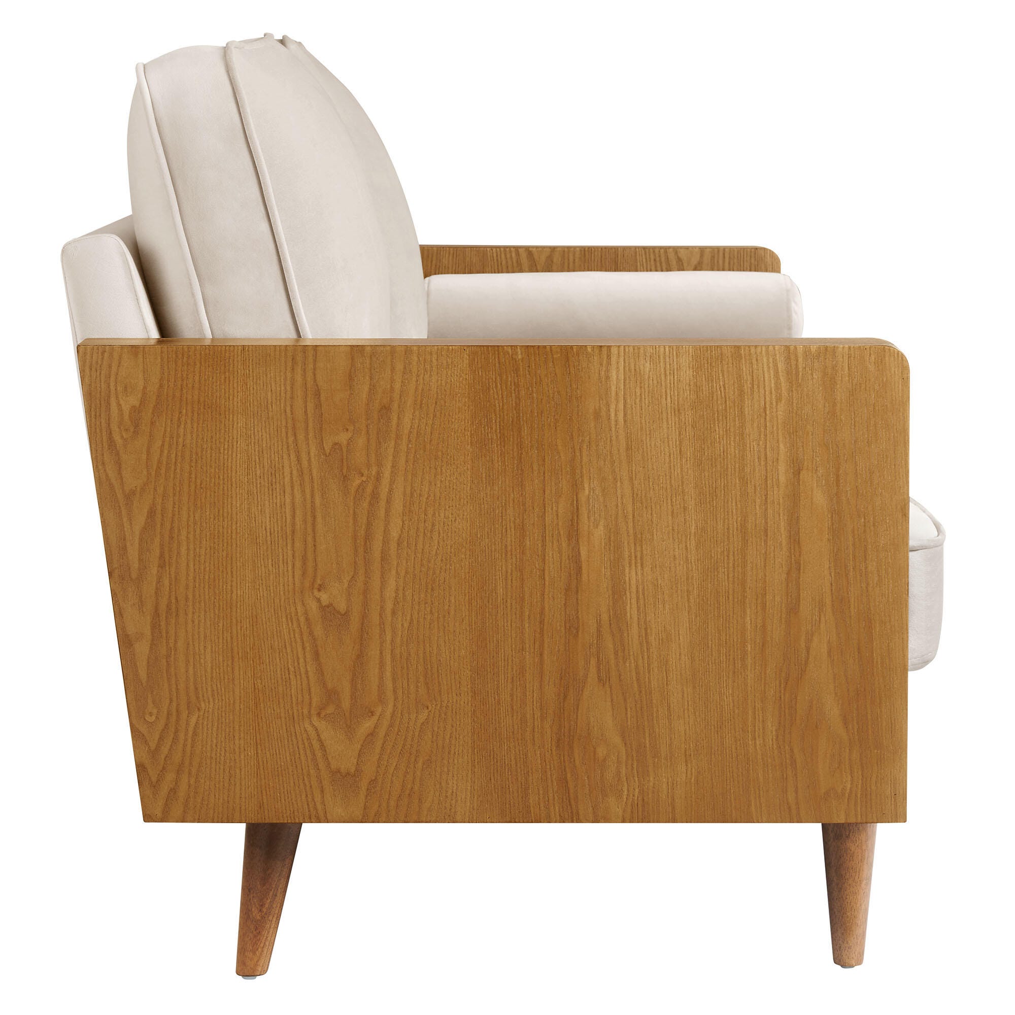 Modway Kellan Sofa, Walnut/Almond, large