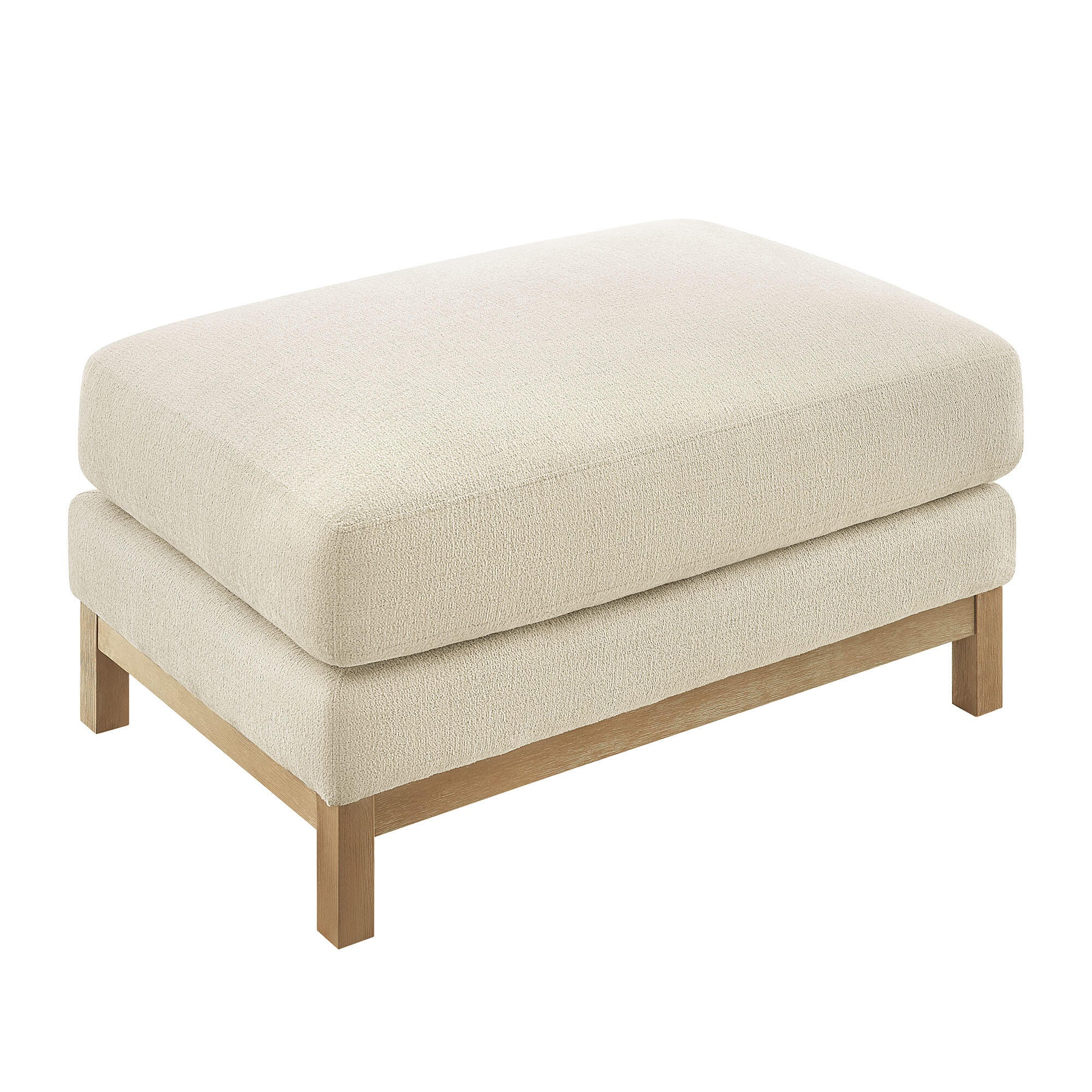 Modway Roscoe Ottoman, Ivory, large