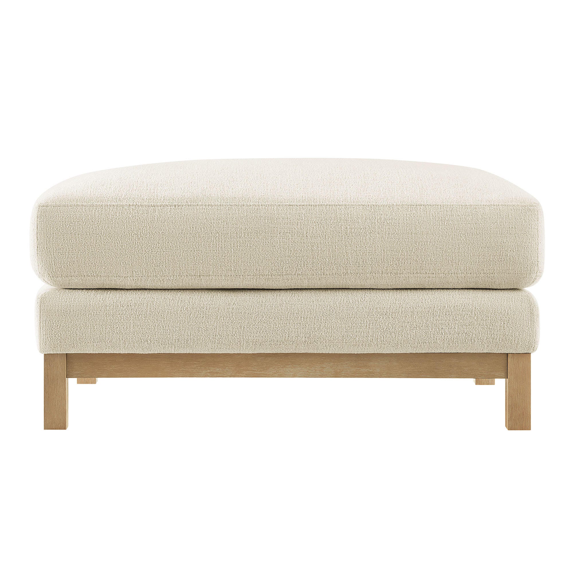 Modway Roscoe Ottoman, Ivory, large