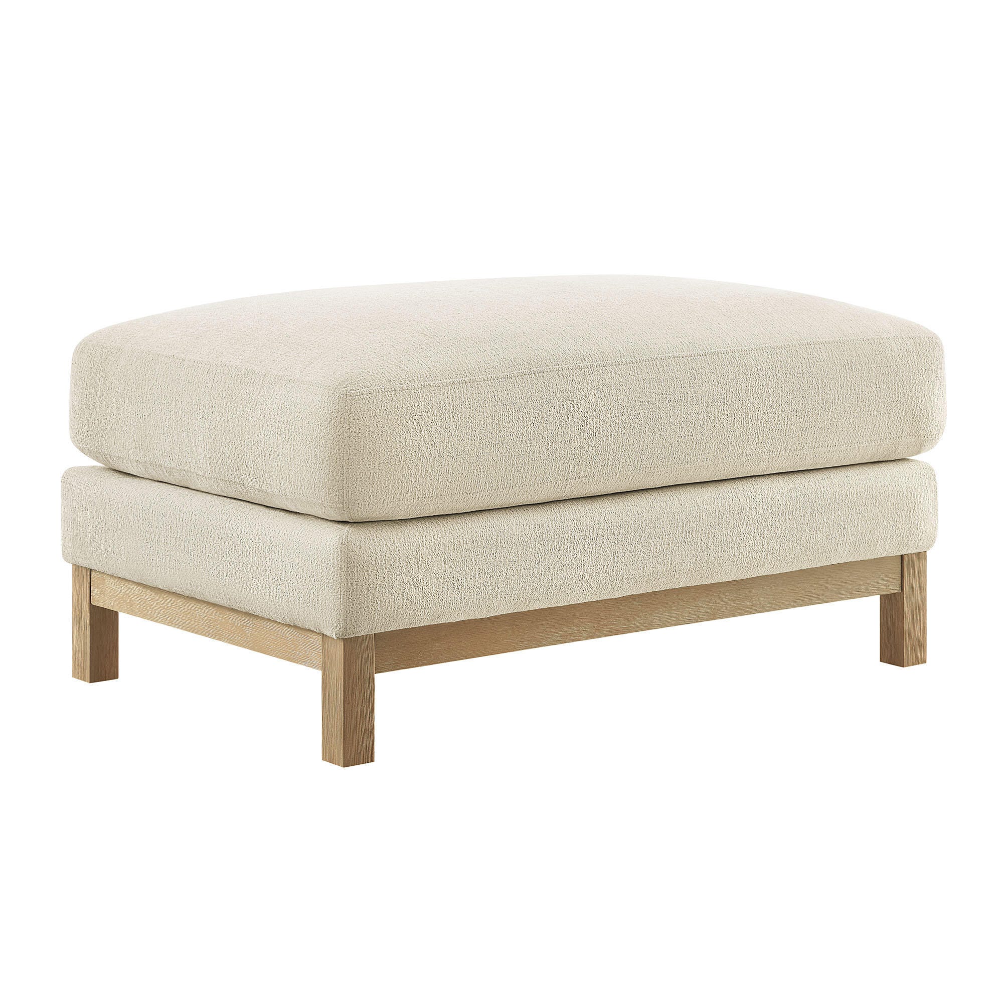 Modway Roscoe Ottoman, Ivory, large