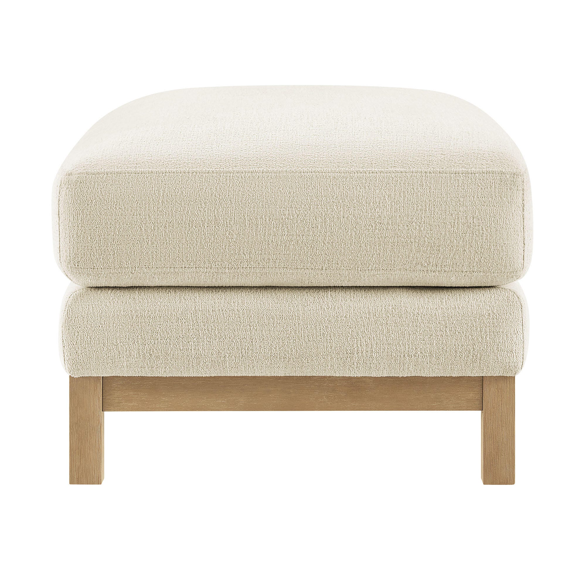 Modway Roscoe Ottoman, Ivory, large