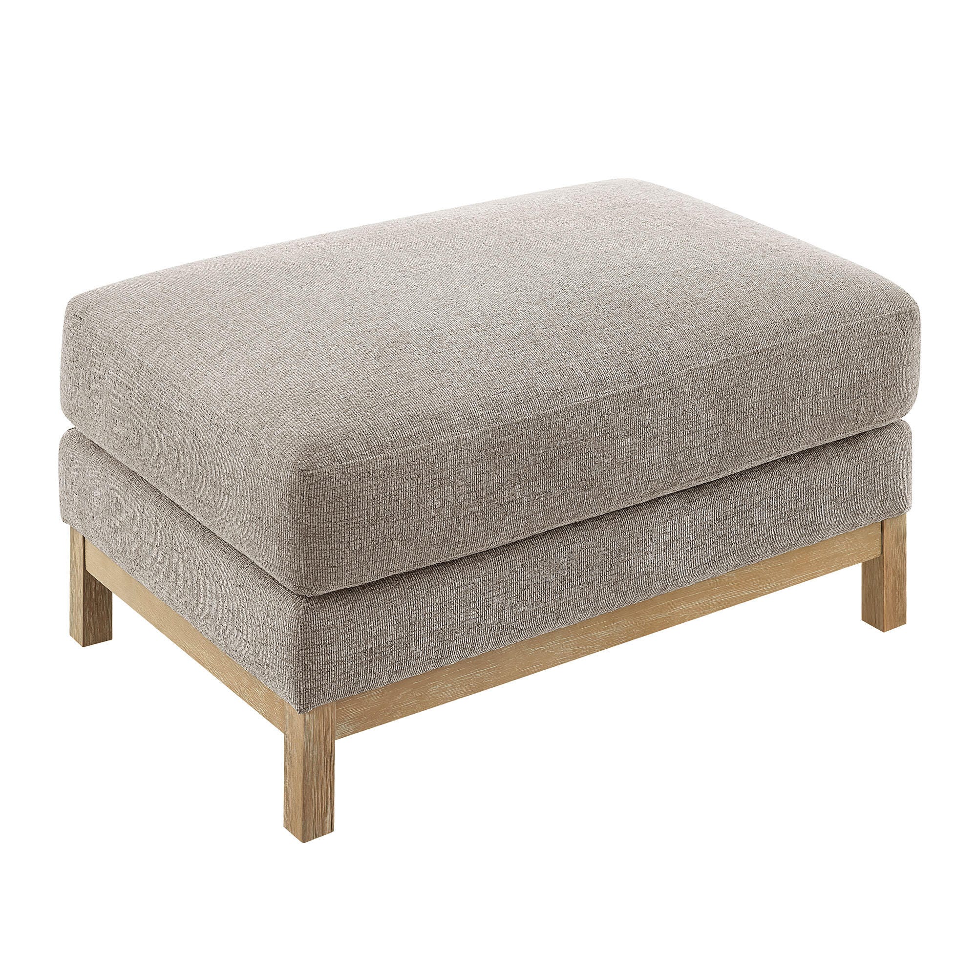 Modway Roscoe Ottoman, Pewter, large