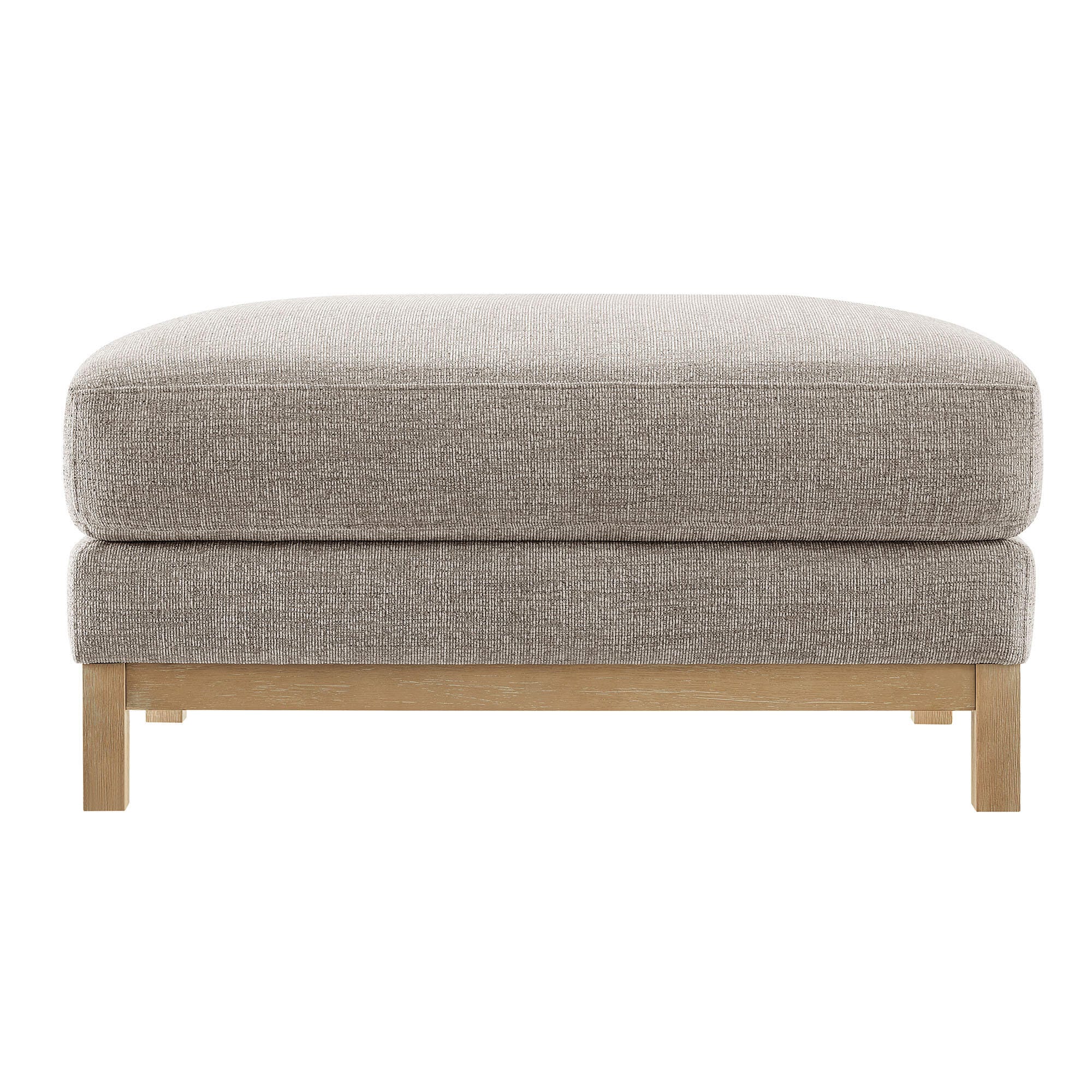 Modway Roscoe Ottoman, Pewter, large