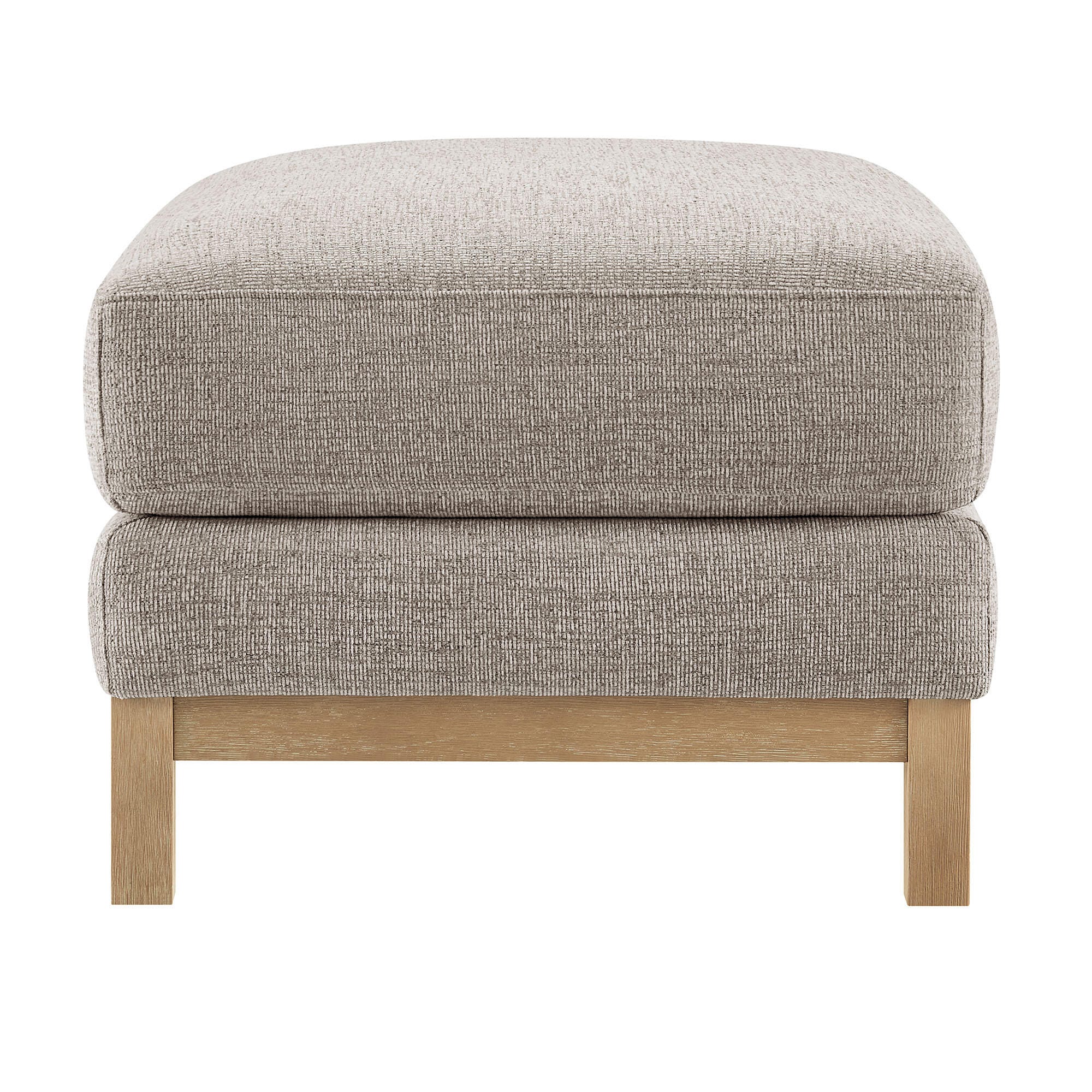 Modway Roscoe Ottoman, Pewter, large