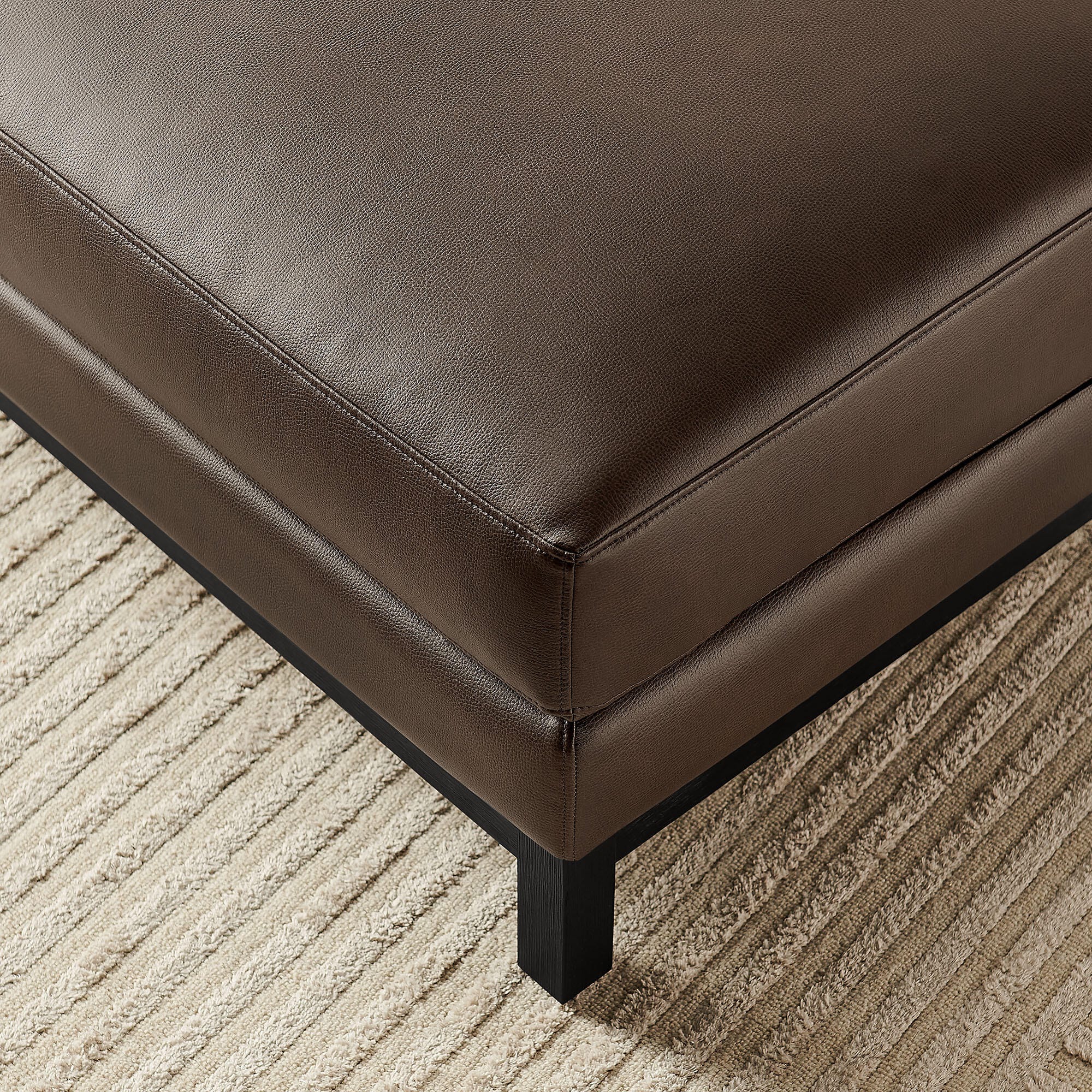 Modway Roscoe Solid Ottoman, Espresso, large