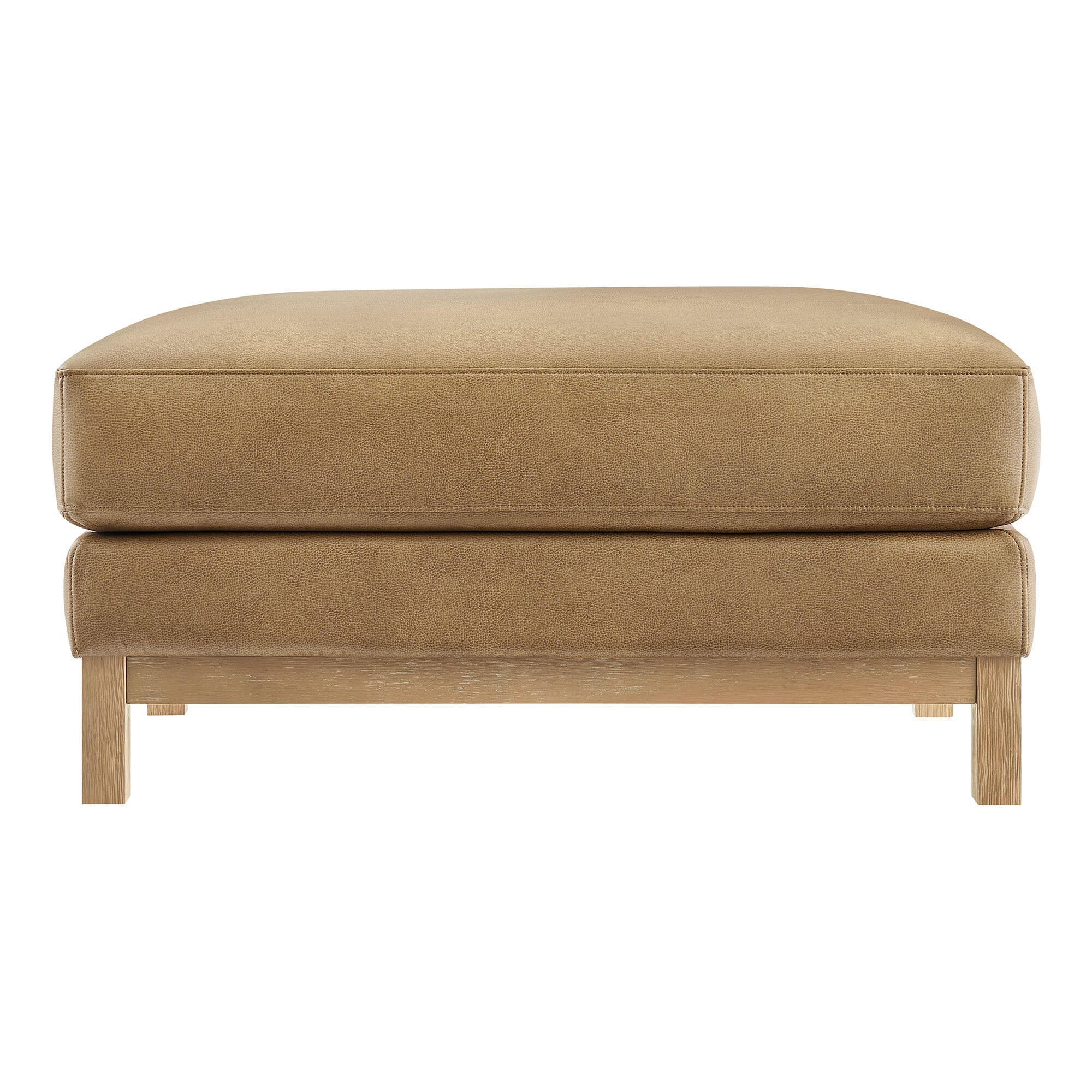 Modway Roscoe Solid Ottoman, Toast, large