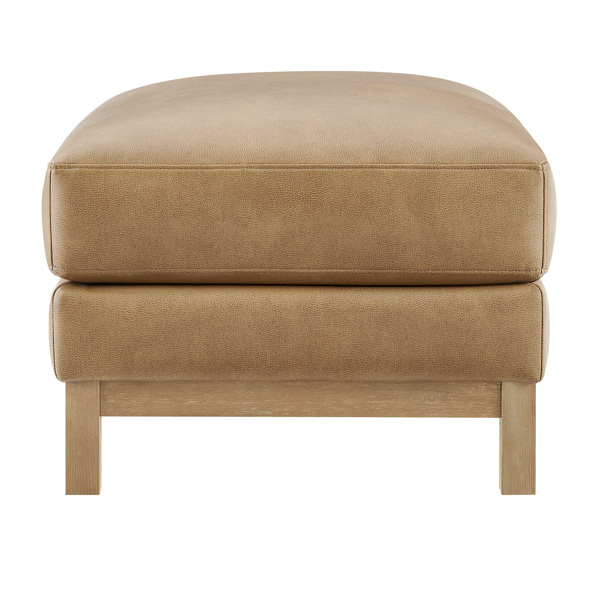 Modway Roscoe Solid Ottoman, Toast, large