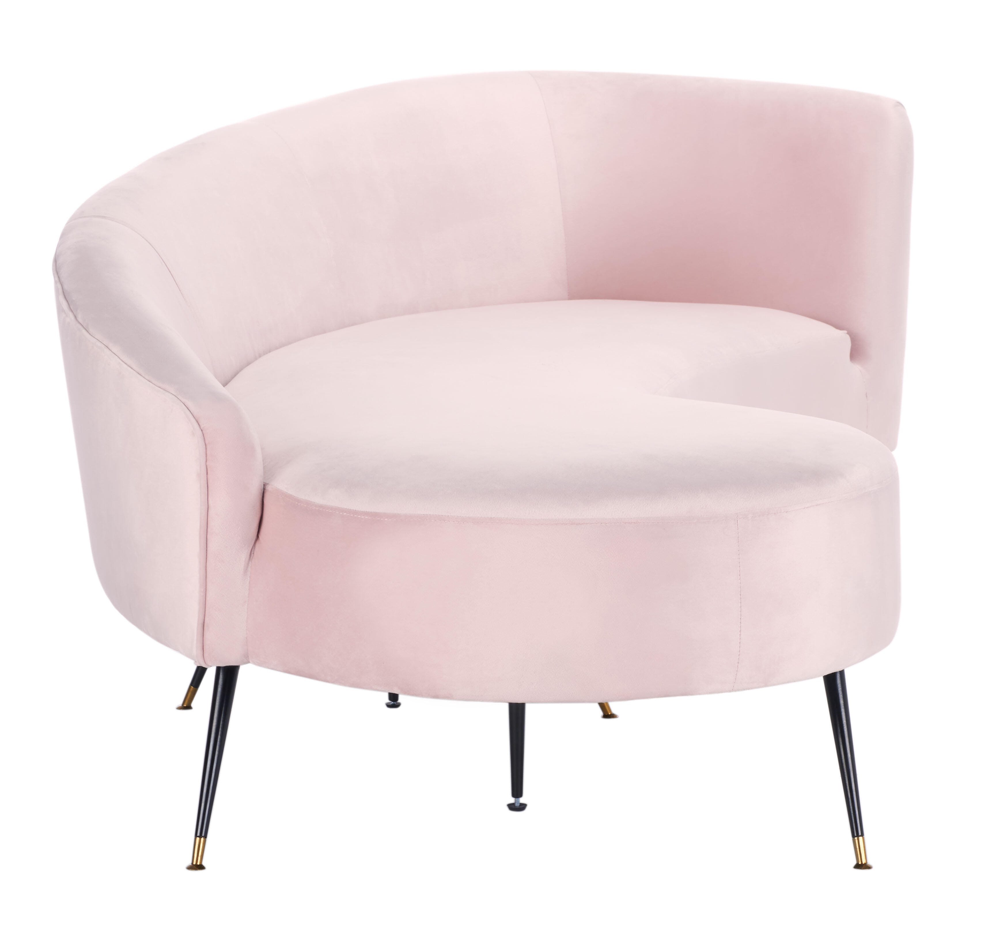 Safavieh Evangeline Sofa, Pale Pink, large