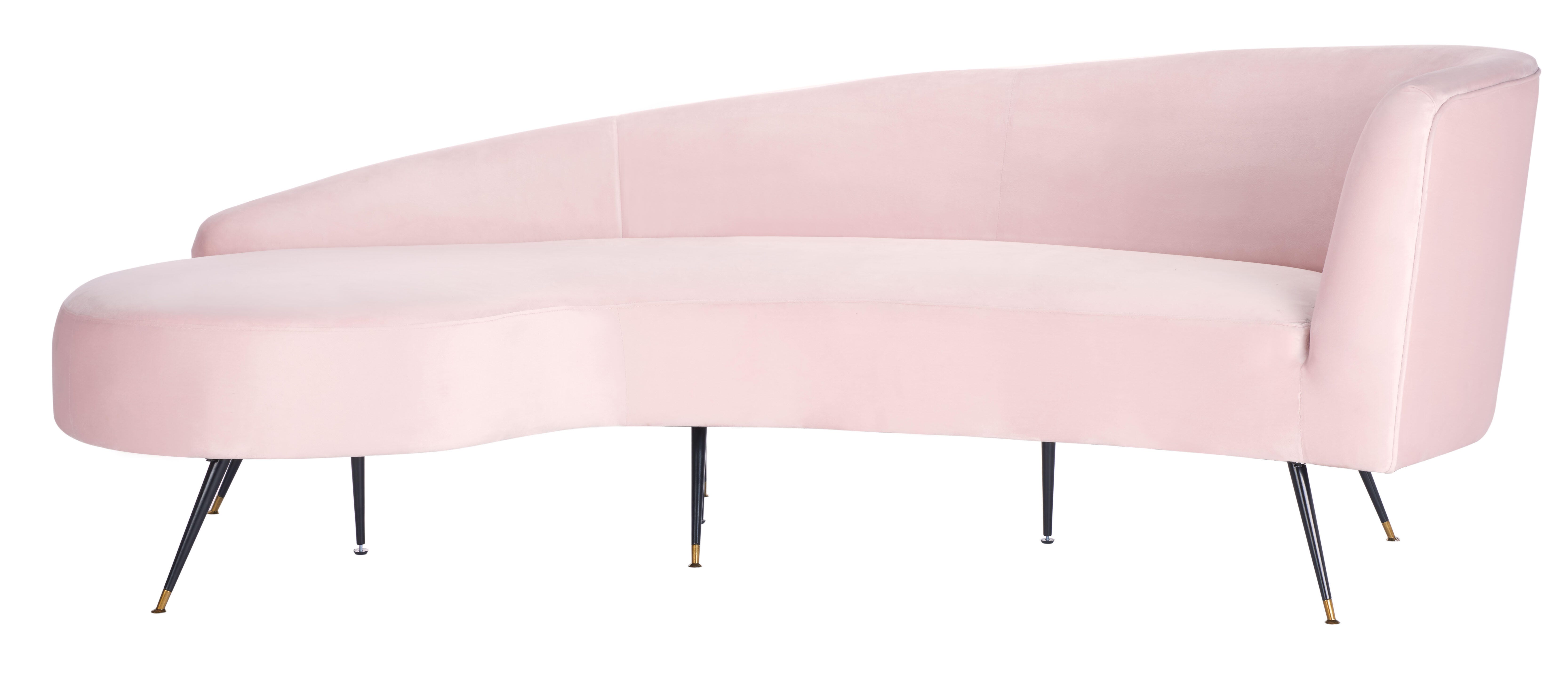 Safavieh Evangeline Sofa, Pale Pink, large
