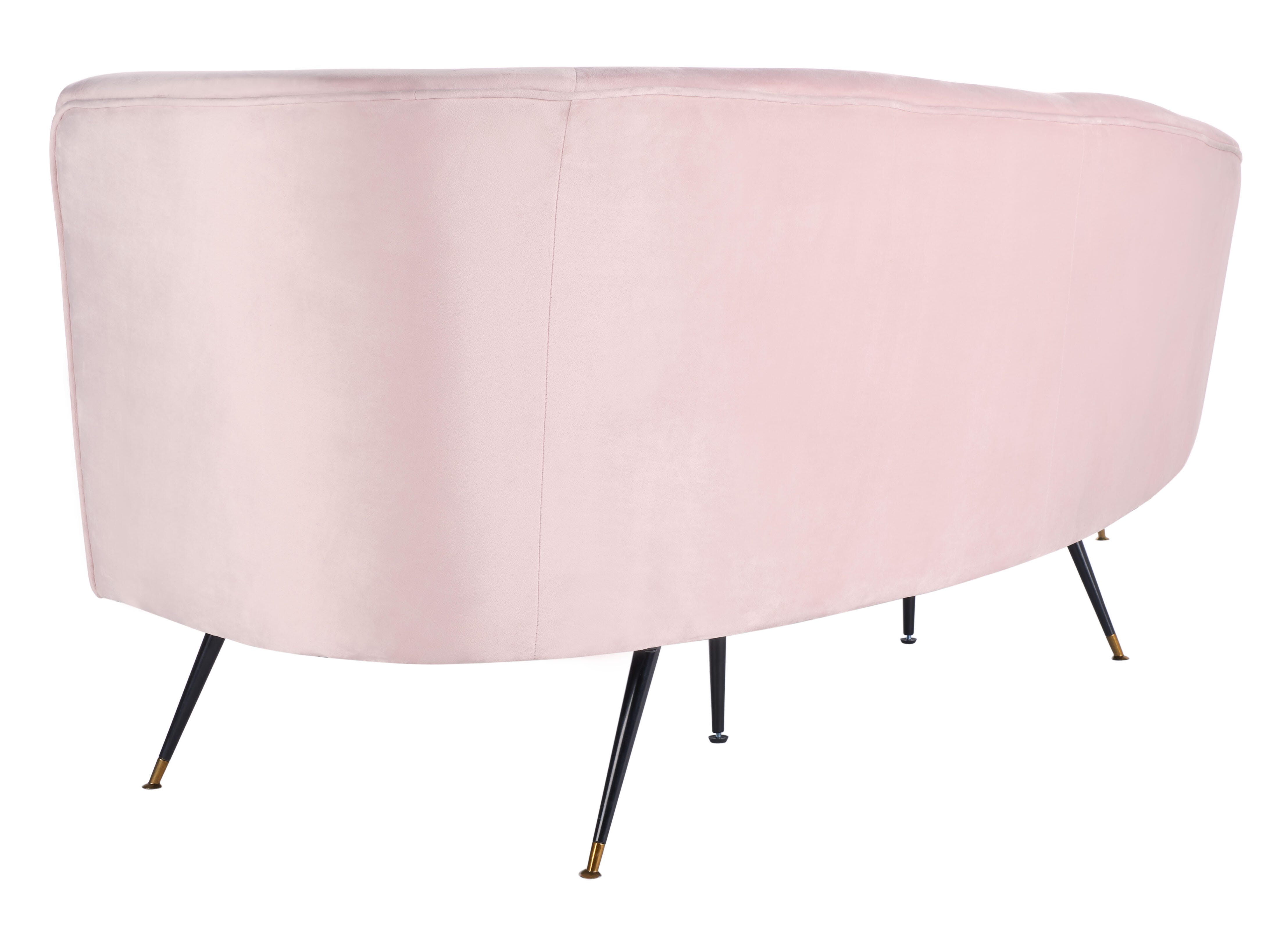 Safavieh Evangeline Sofa, Pale Pink, large