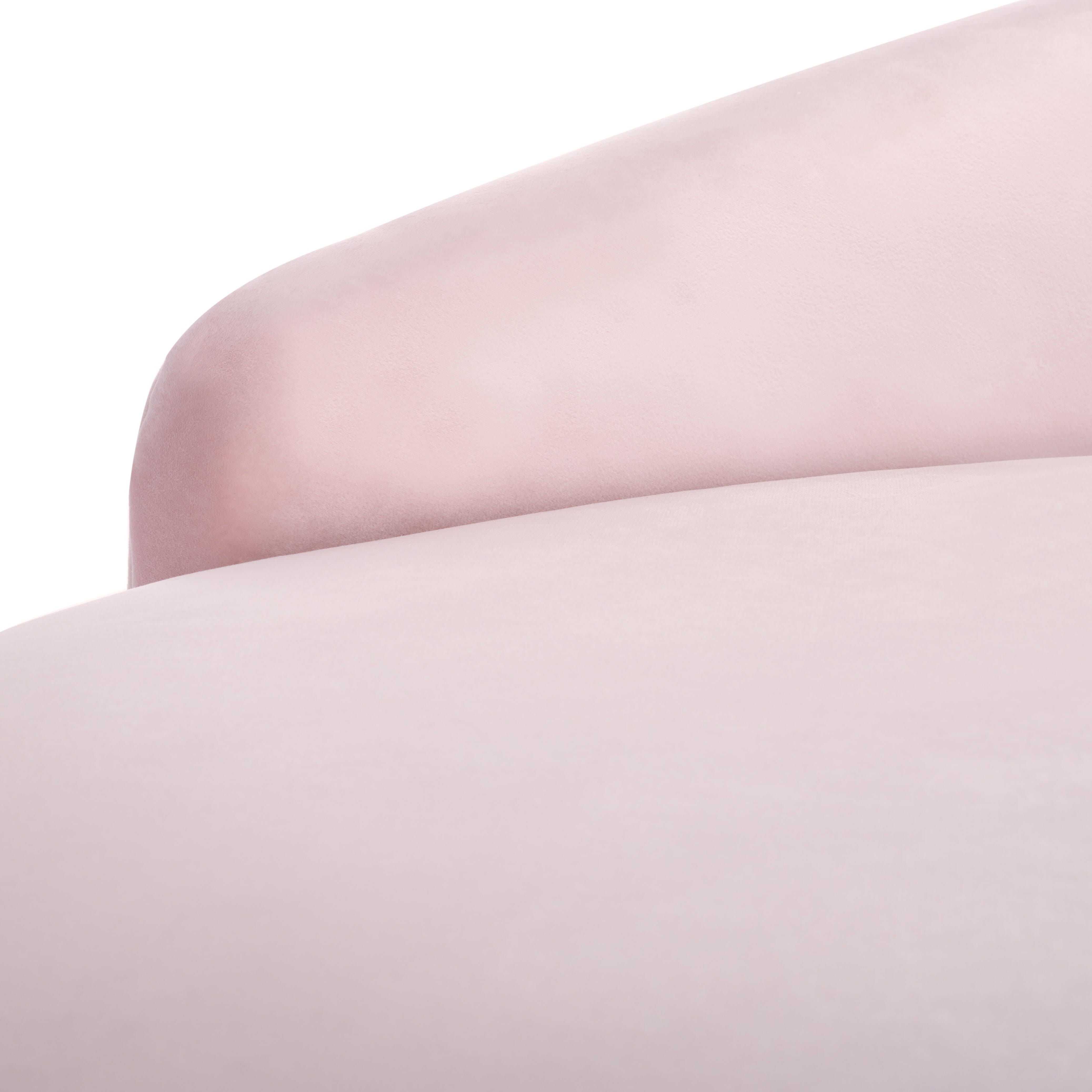 Safavieh Evangeline Sofa, Pale Pink, large