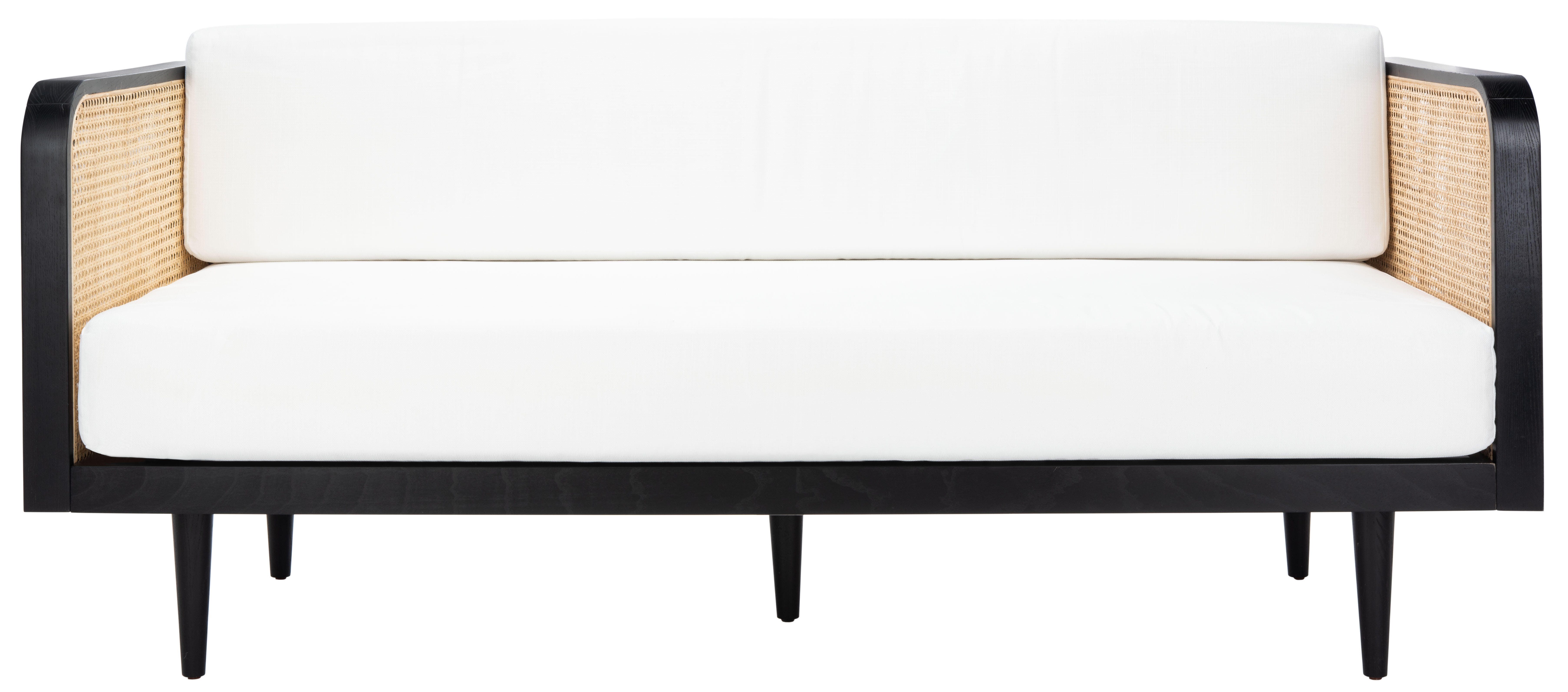 Safavieh Helena Sofa, Black/Natural, large