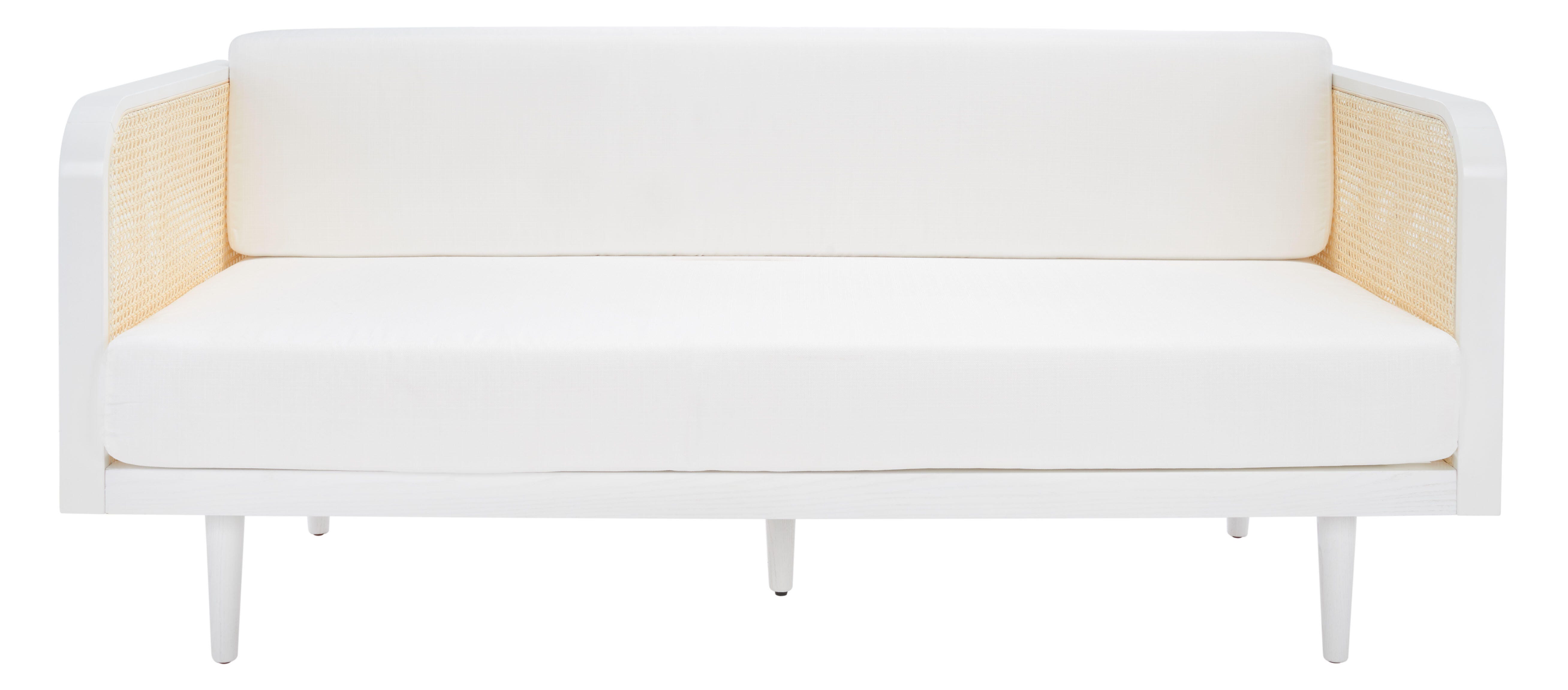 Safavieh Helena Sofa, White/Natural, large