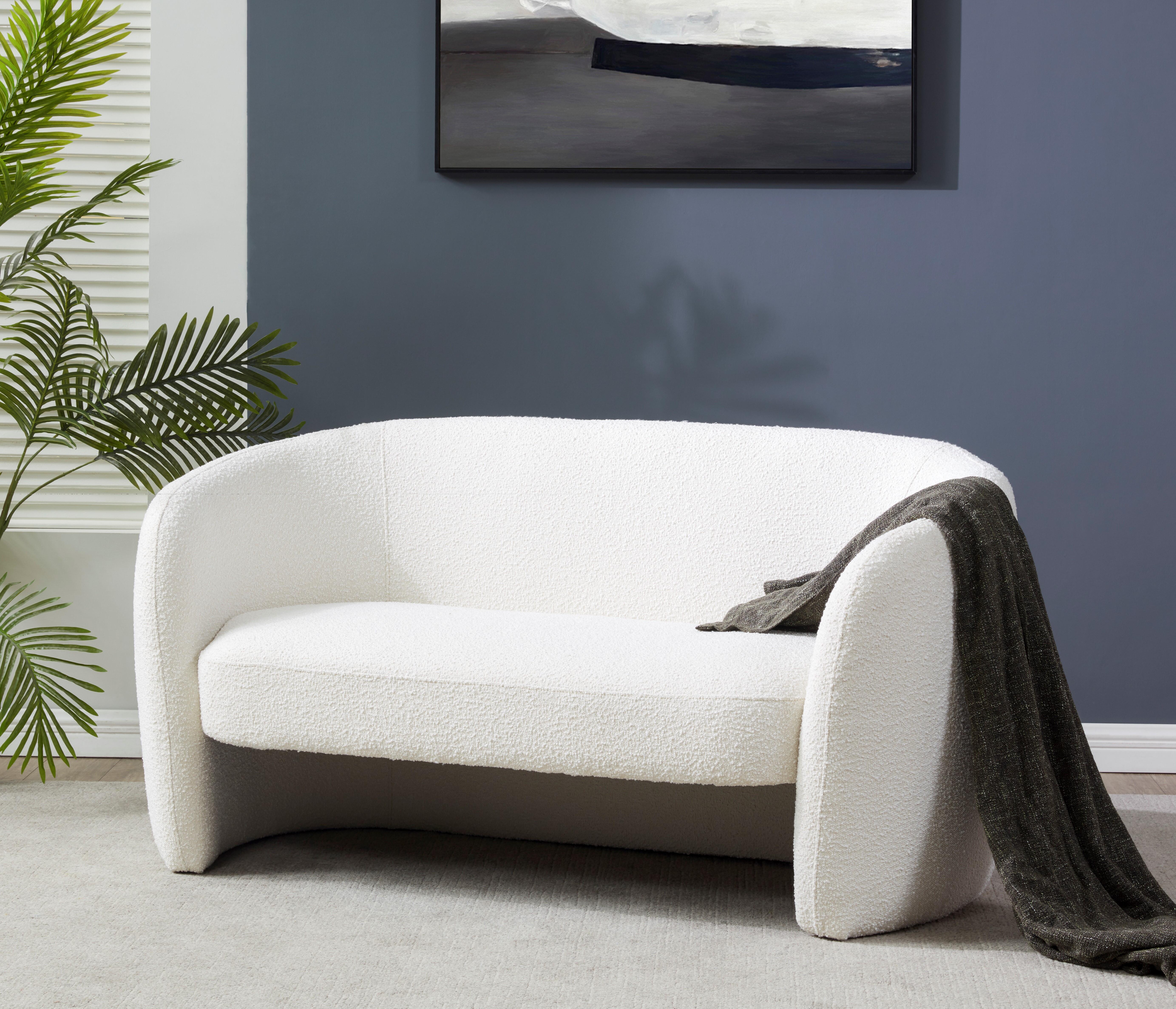 Safavieh Zhao Loveseat, Ivory, rollover