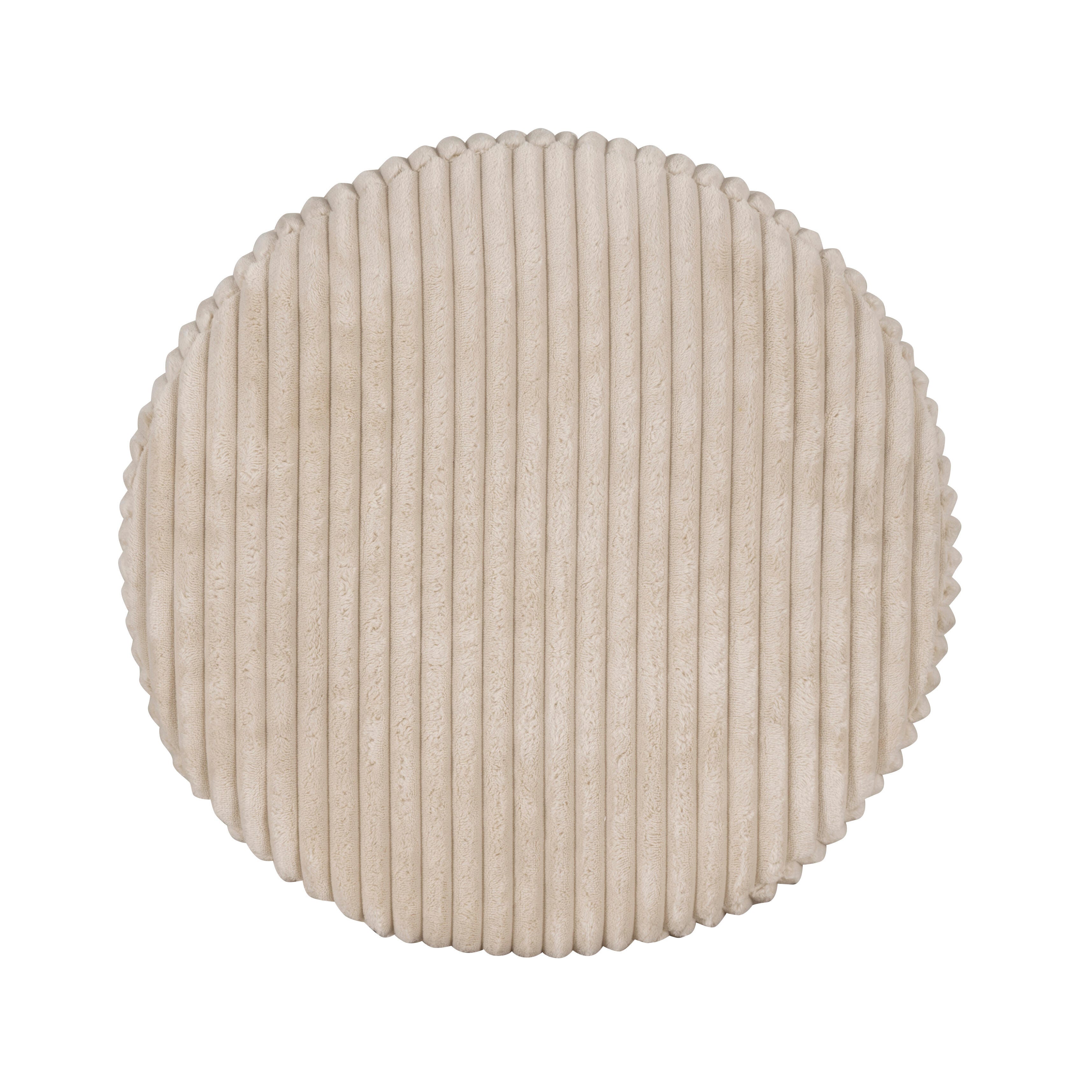 Linon Ottoman with Storage, Cream, large
