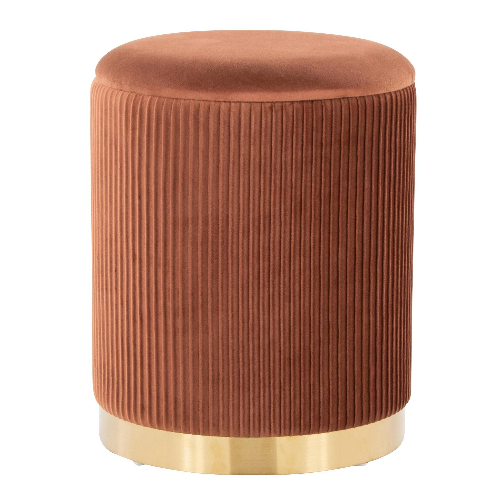 LumiSource Marla Nesting Pleated Ottoman Set, , large