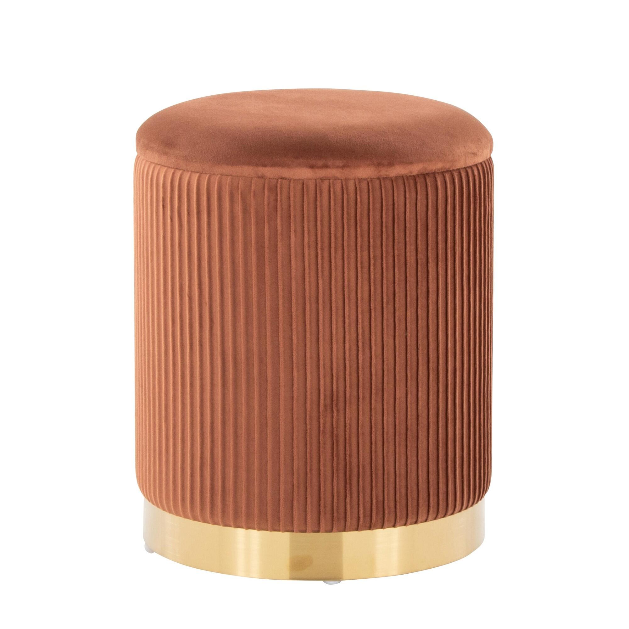 LumiSource Marla Nesting Pleated Ottoman Set, , large