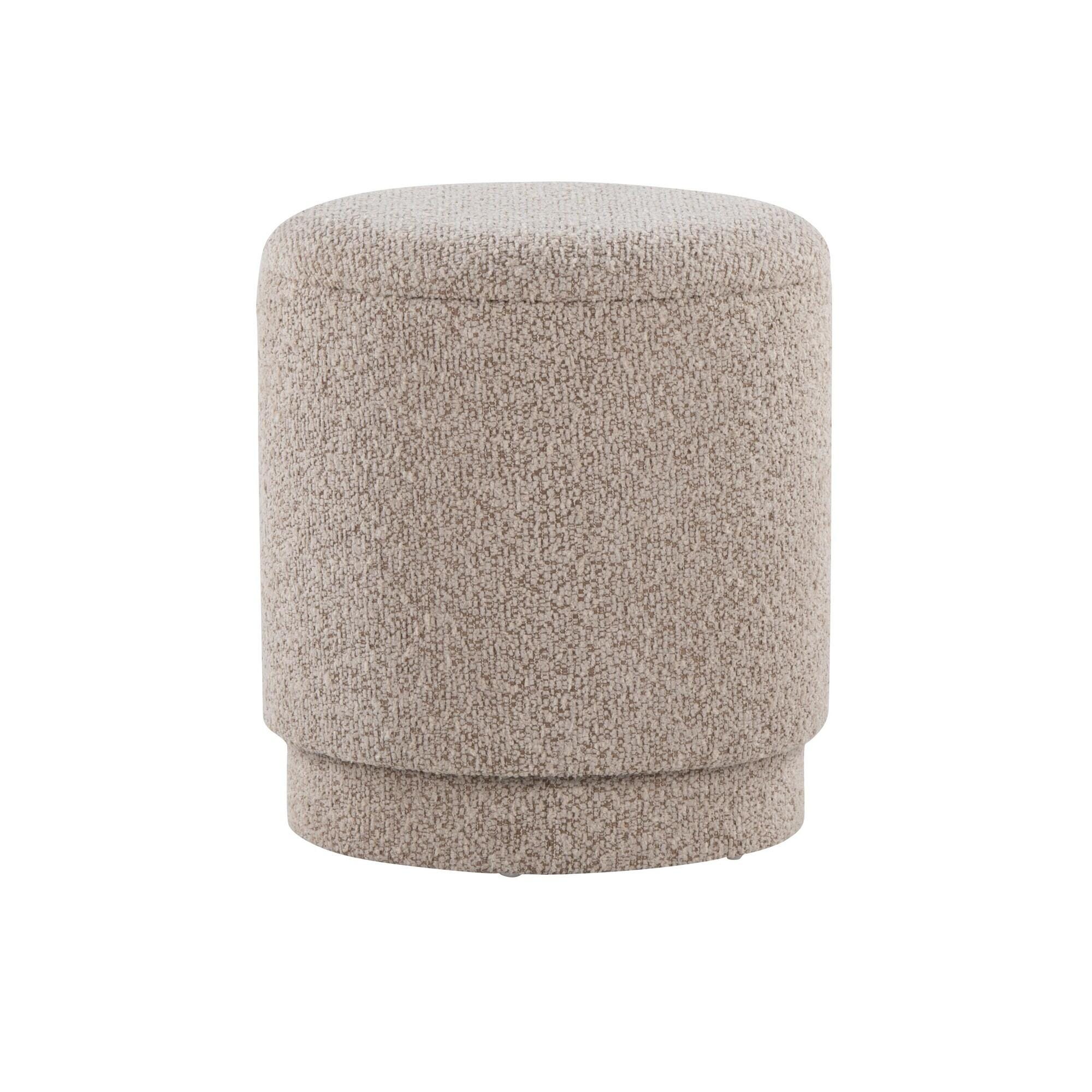 LumiSource Marla Ottoman Set, Light Brown, large