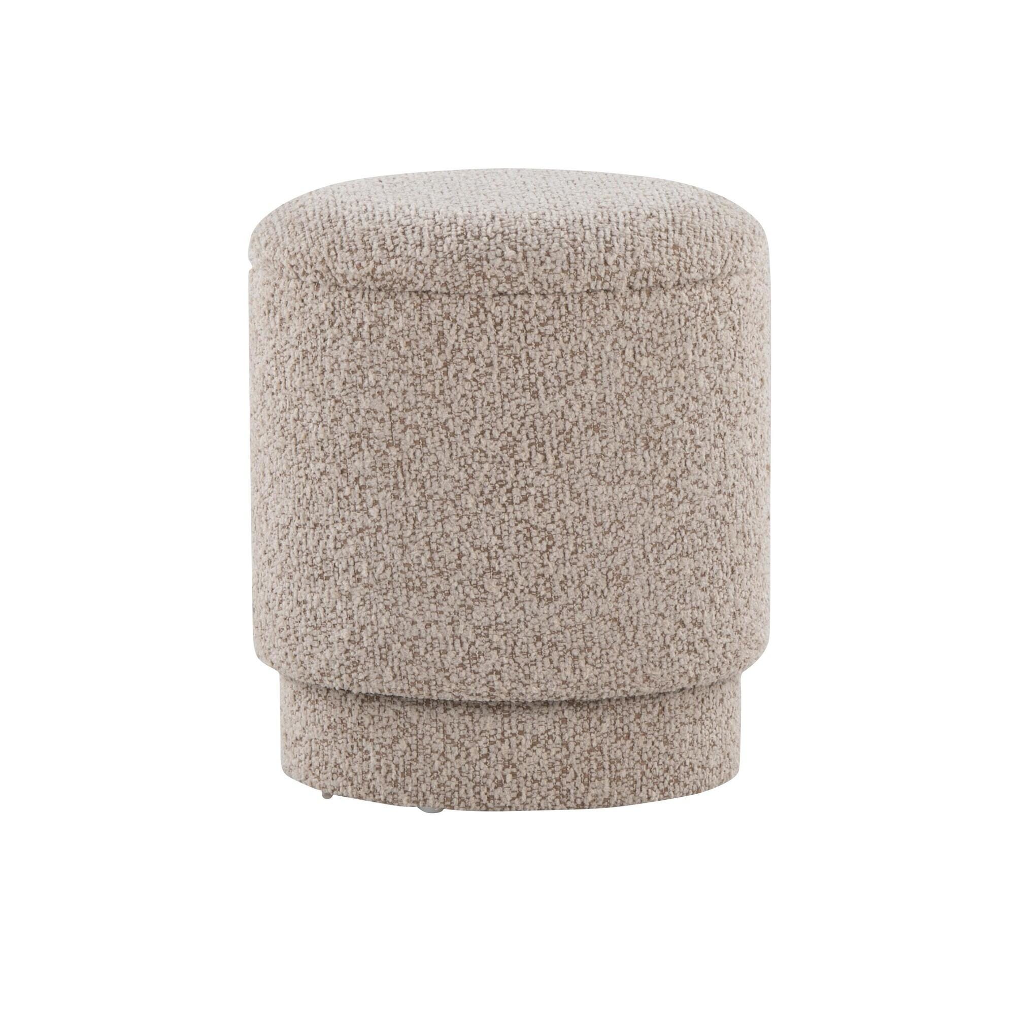 LumiSource Marla Ottoman Set, Light Brown, large