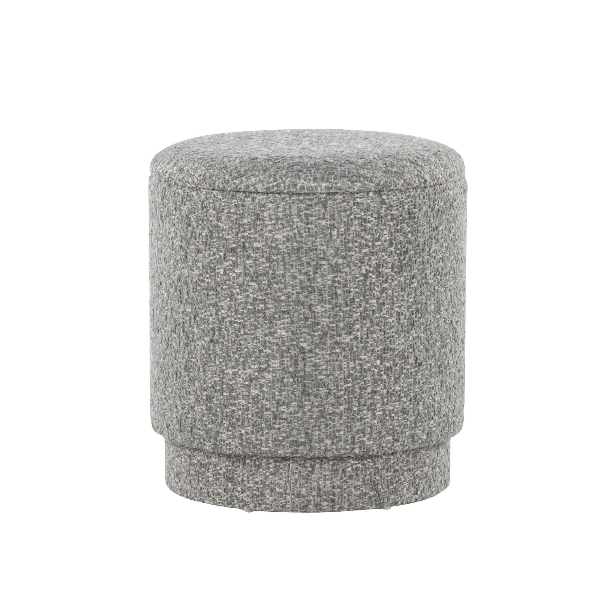 LumiSource Marla Ottoman Set, Light Gray, large