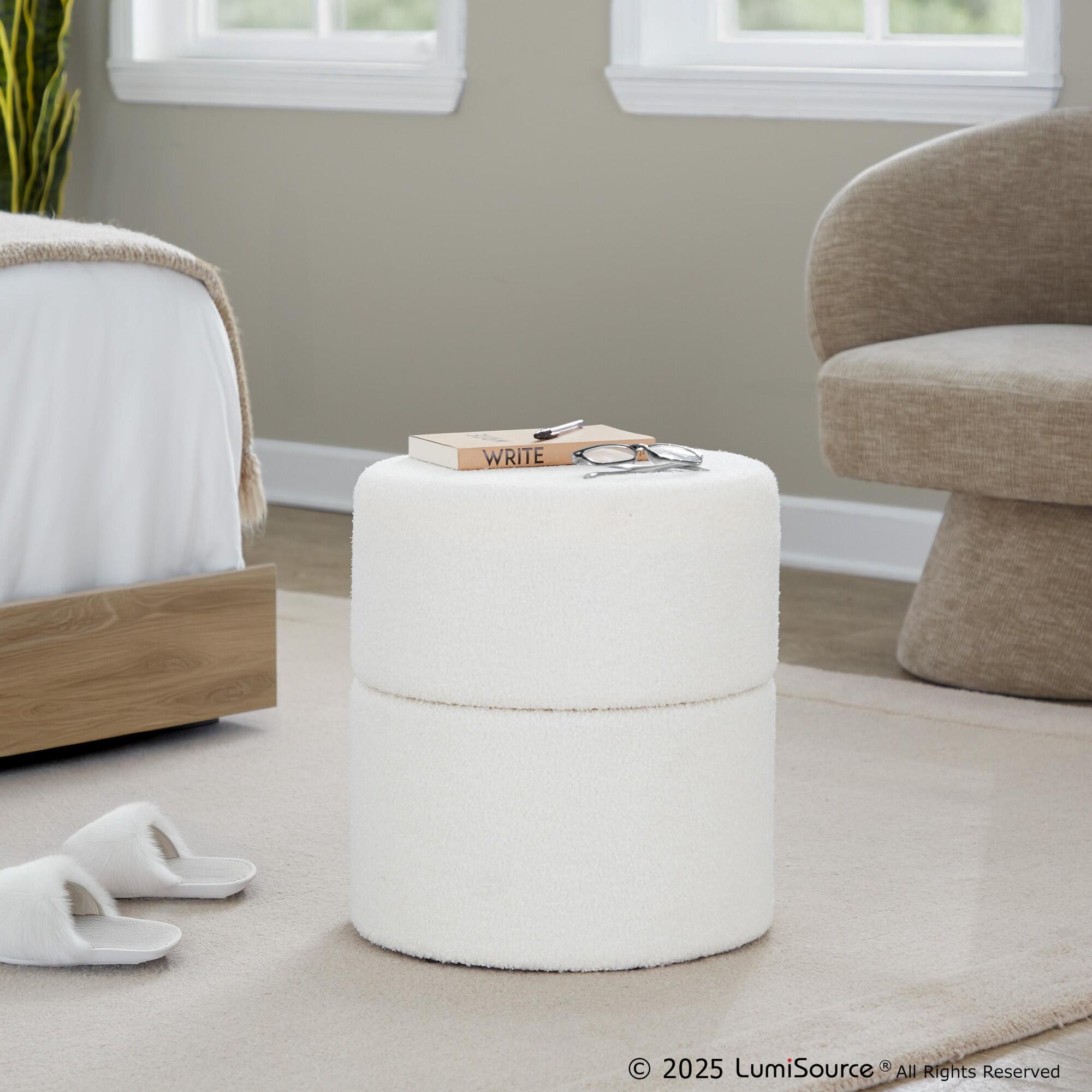 LumiSource Spin Swivel Ottoman, , large