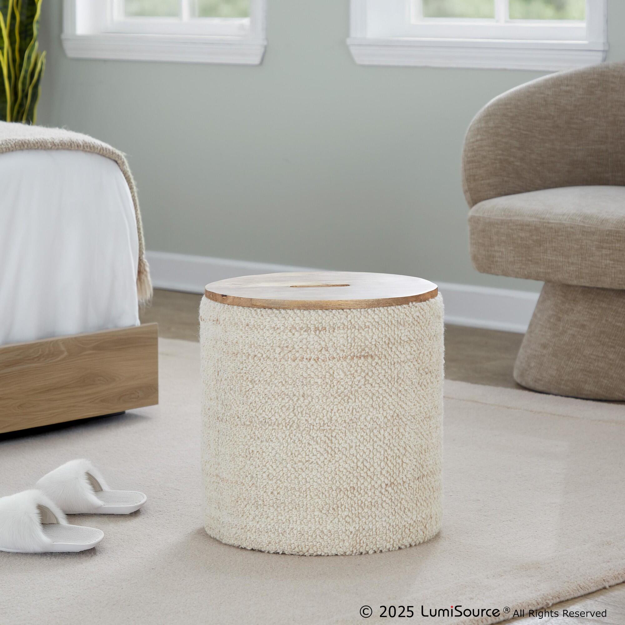 LumiSource Tahoe Storage Ottoman, , rollover