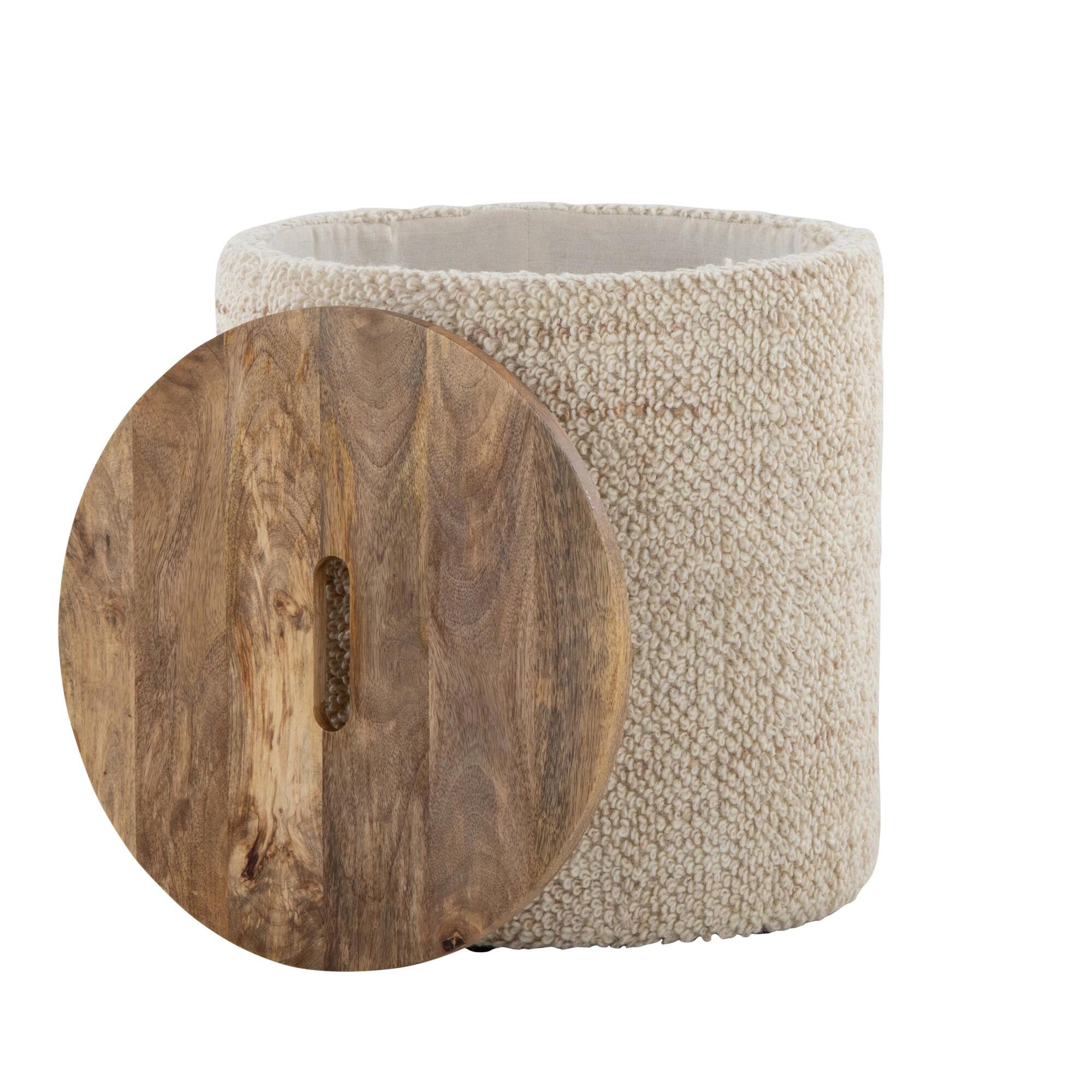 LumiSource Tahoe Storage Ottoman, , large