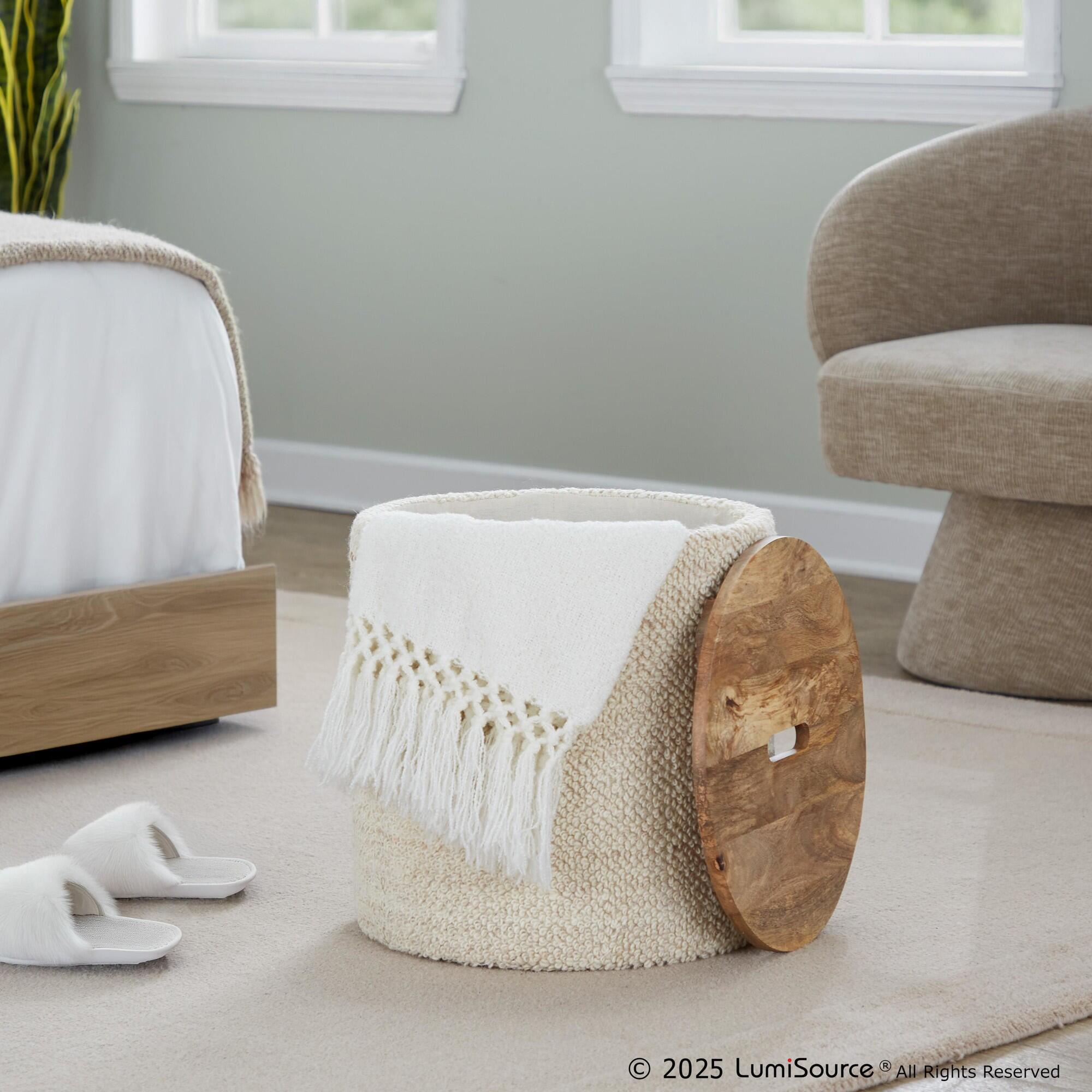 LumiSource Tahoe Storage Ottoman, , large