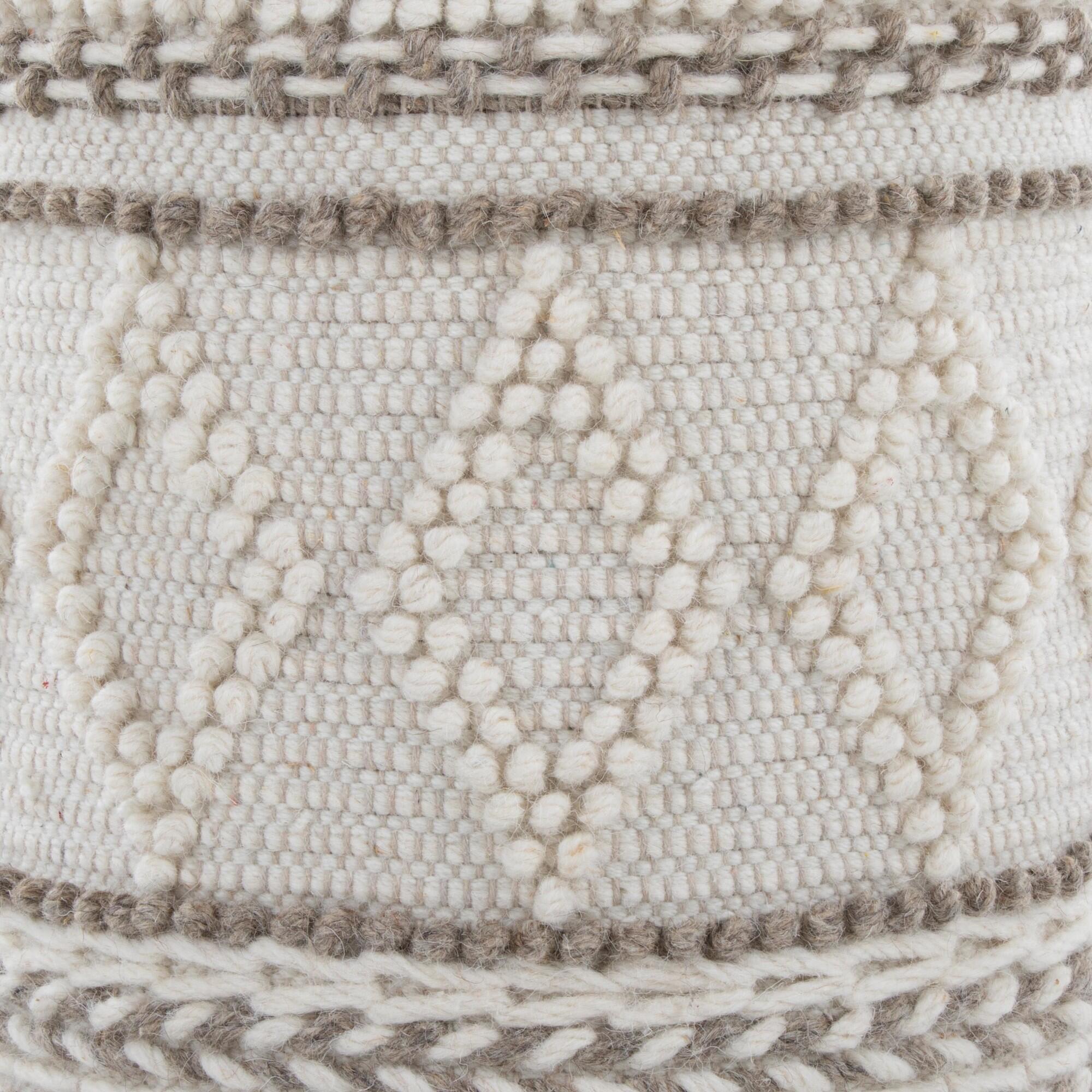 LumiSource Tahoe Pom Pom Storage Ottoman, , swatch