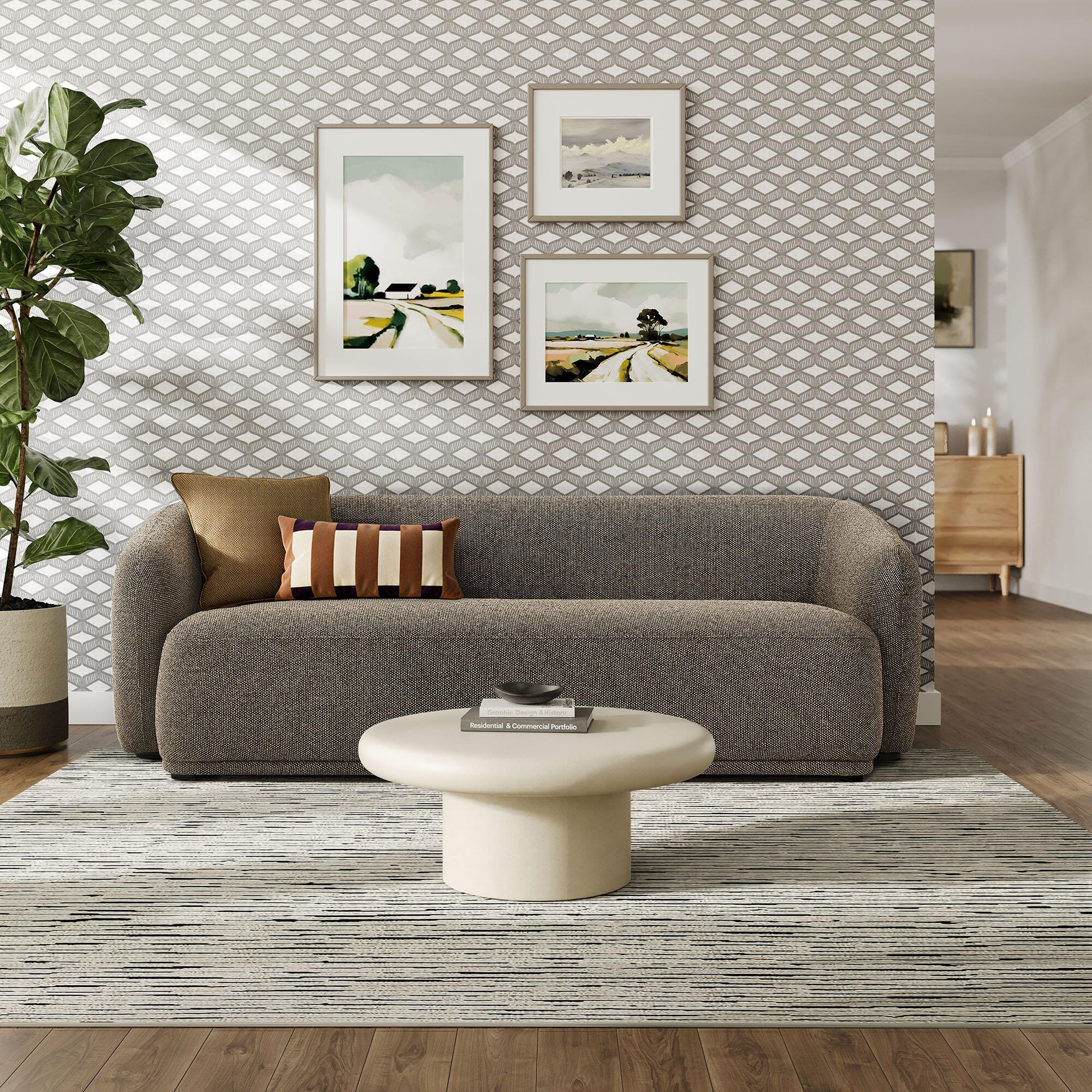 Modway Monica Sofa, Earth, rollover