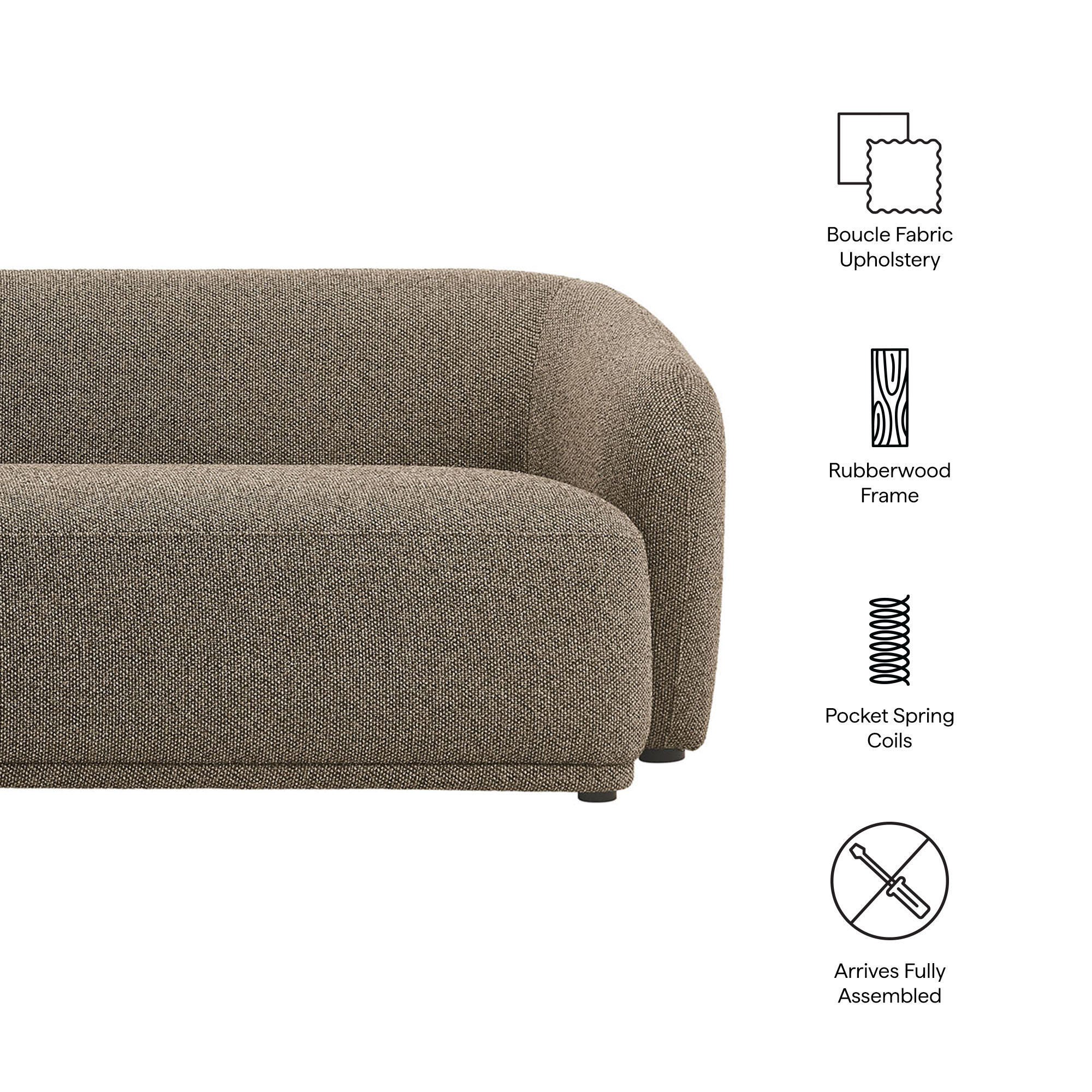 Modway Monica Sofa, Earth, large