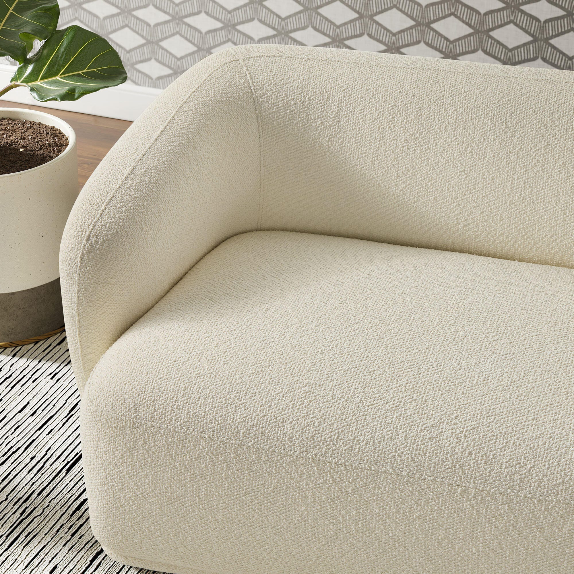 Modway Monica Sofa, Cream, large