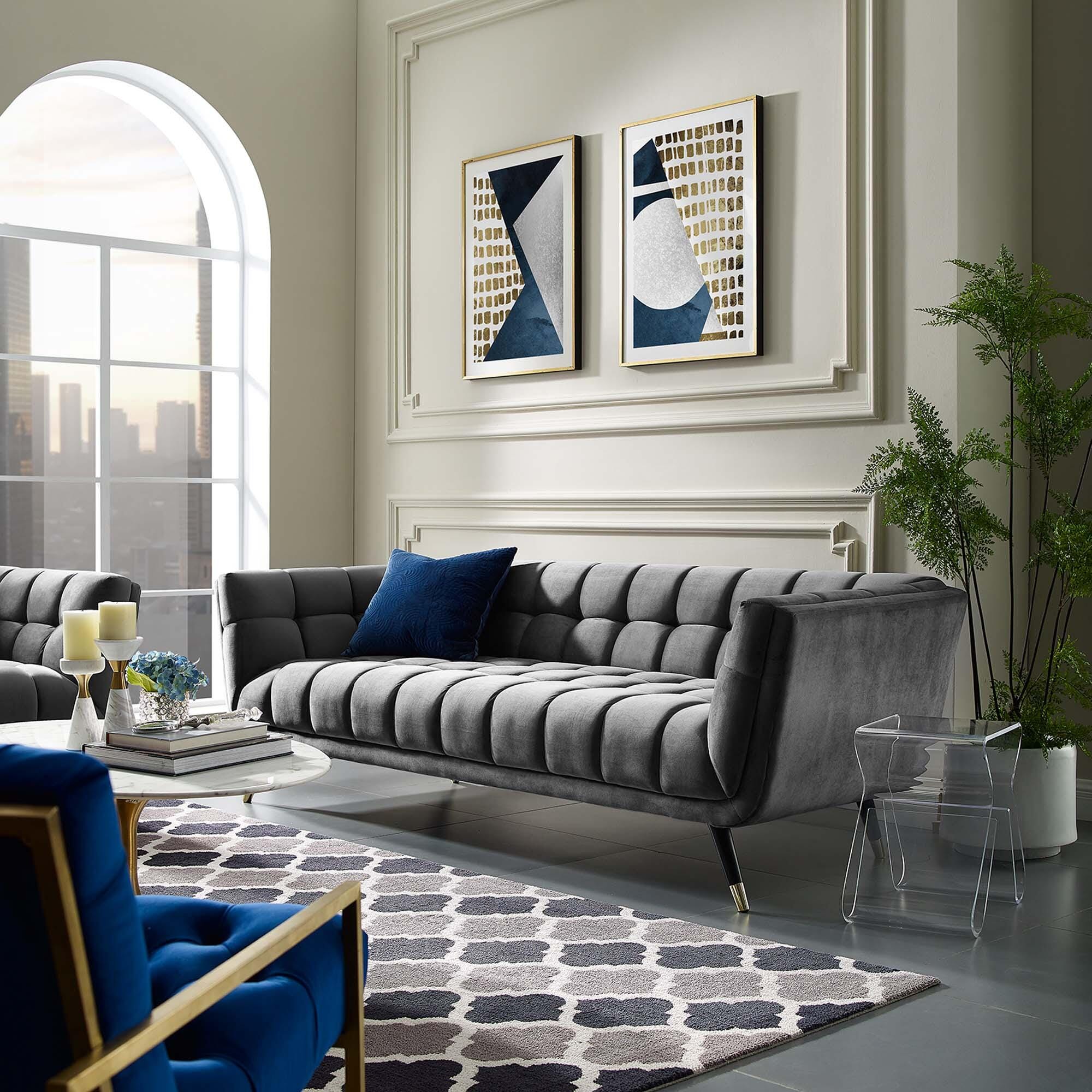 Modway Adept Sofa, Gray, rollover