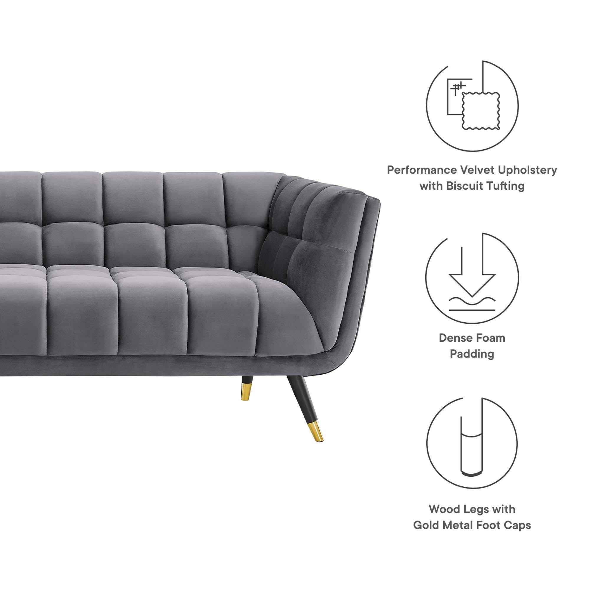 Modway Adept Sofa, Gray, large