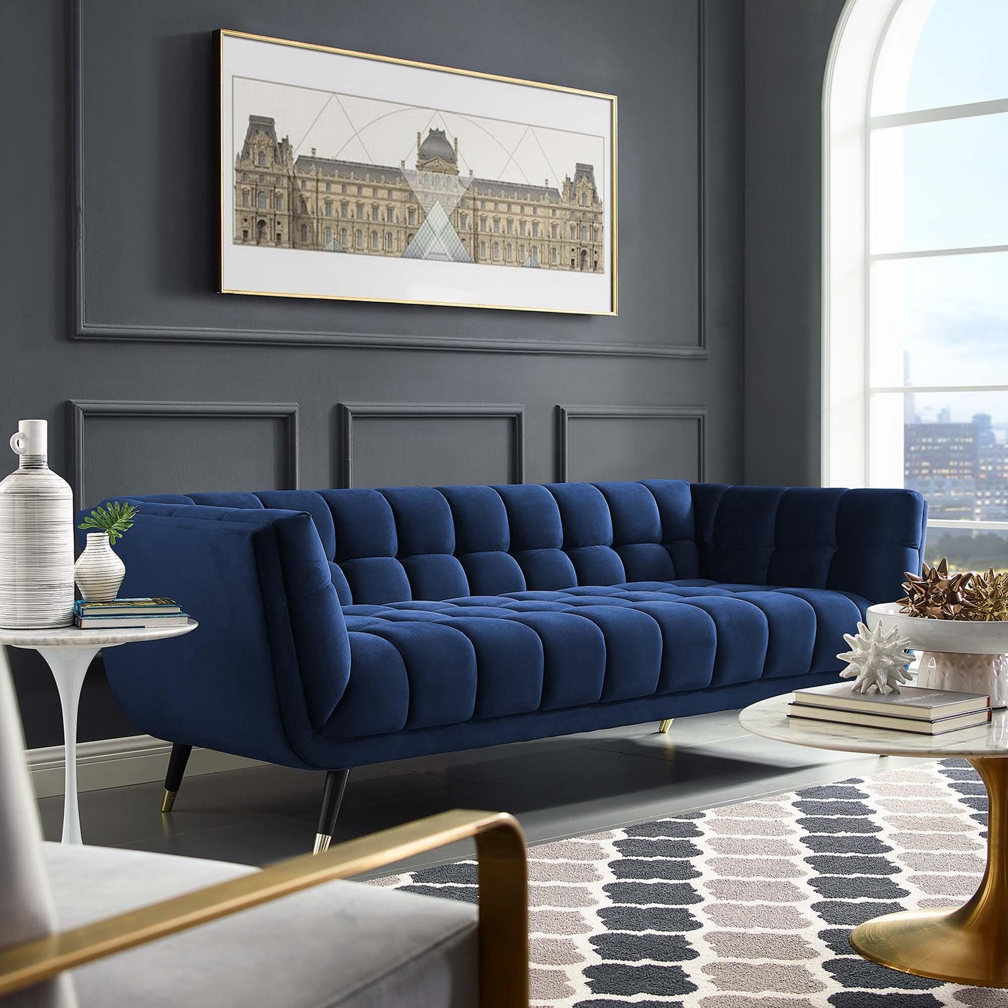 Modway Adept Sofa, Midnight Blue, rollover