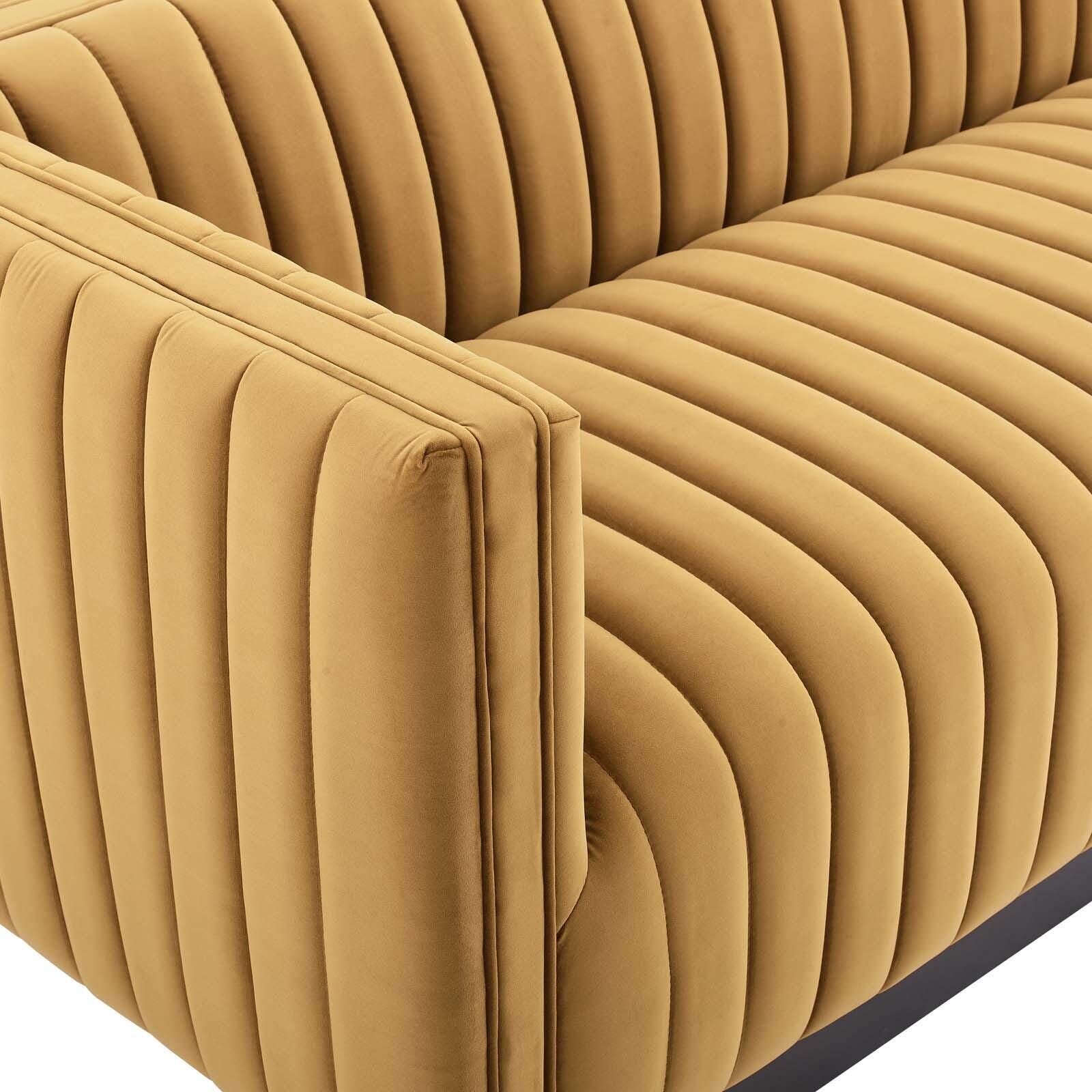 Modway Conjure Sofa, Cognac, large