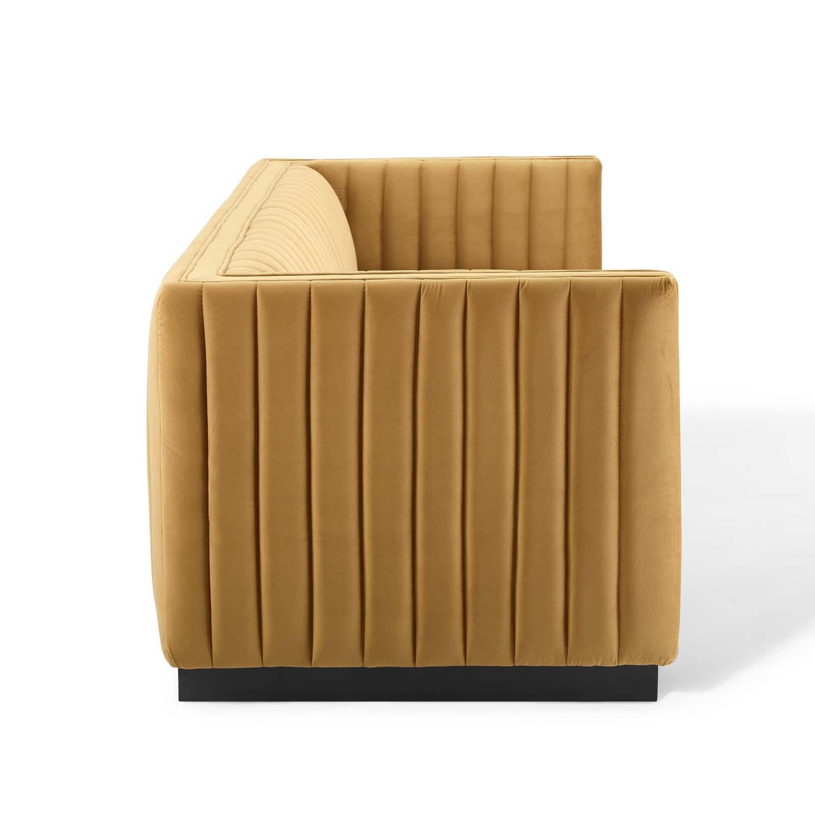 Modway Conjure Sofa, Cognac, large
