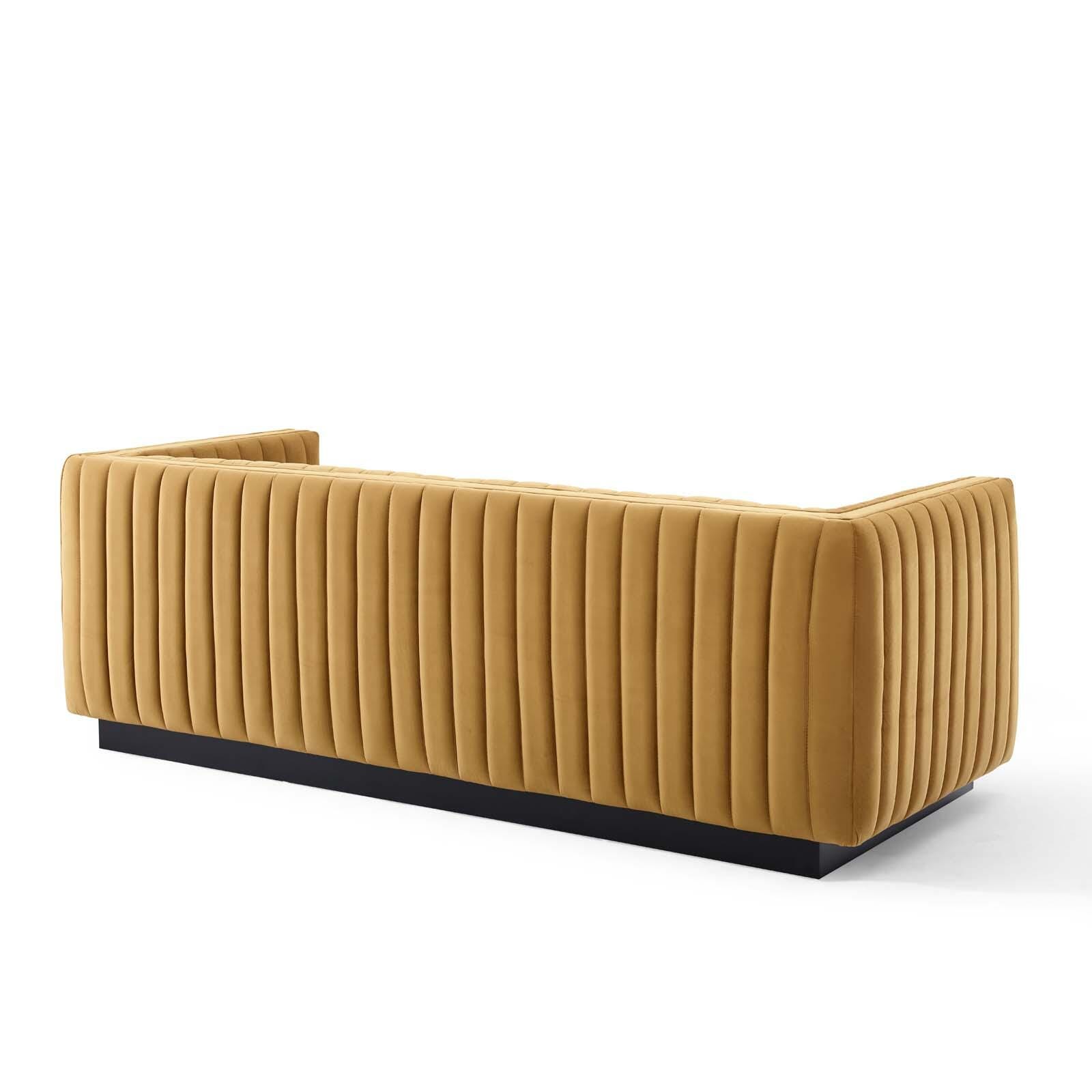 Modway Conjure Sofa, Cognac, large
