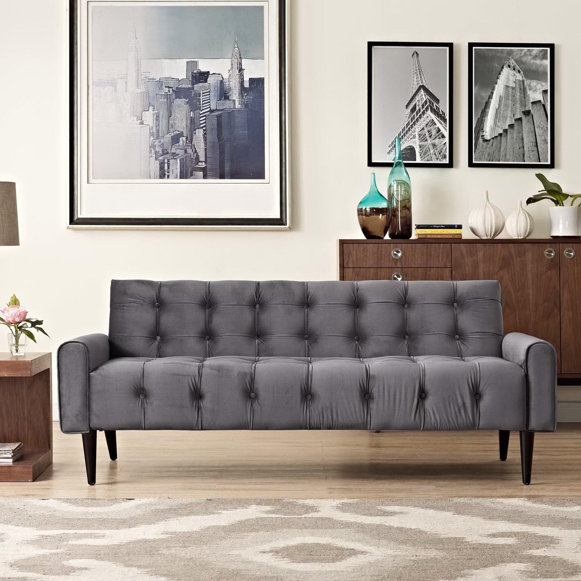 Modway Delve Sofa, Gray/Black, rollover