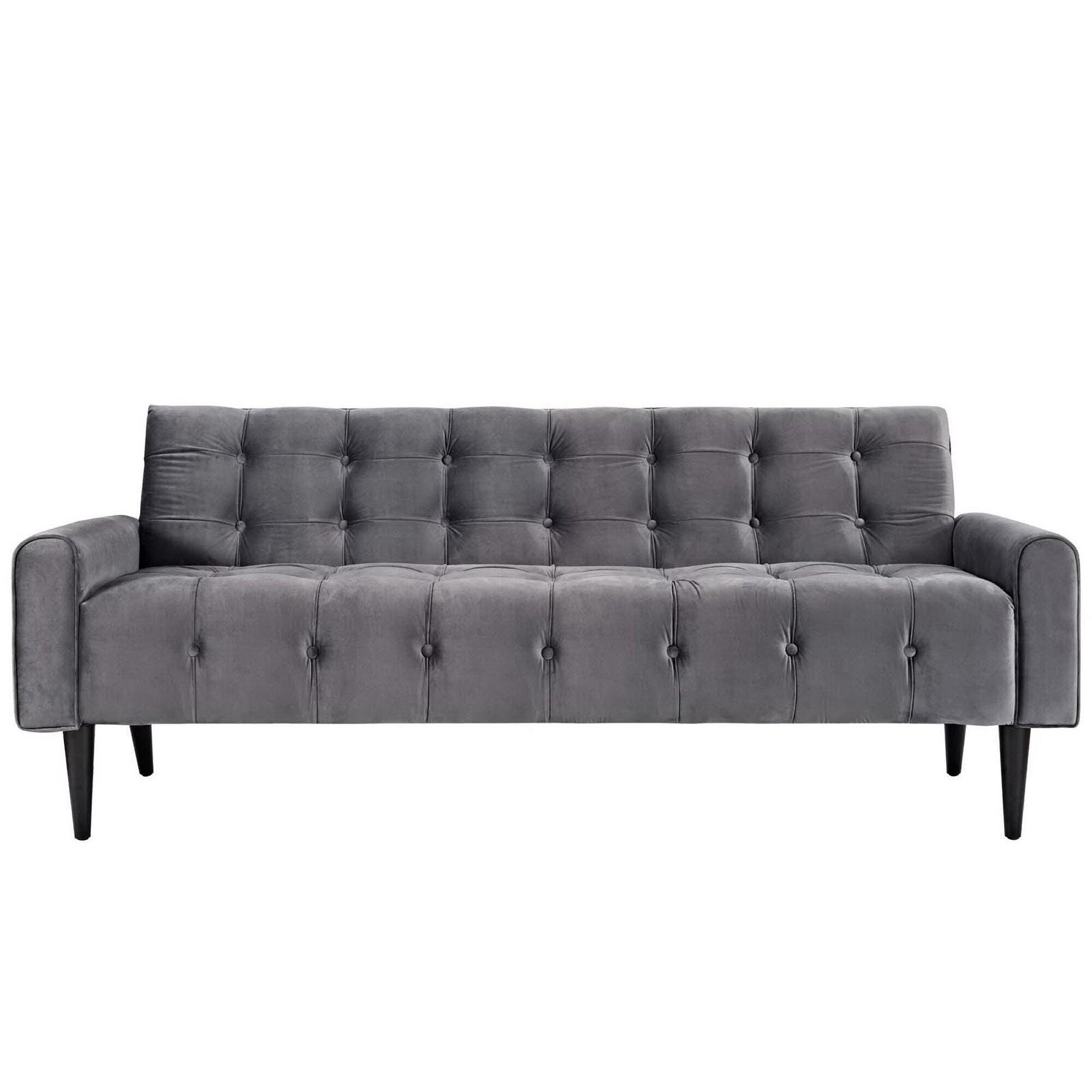 Modway Delve Sofa, Gray/Black, large