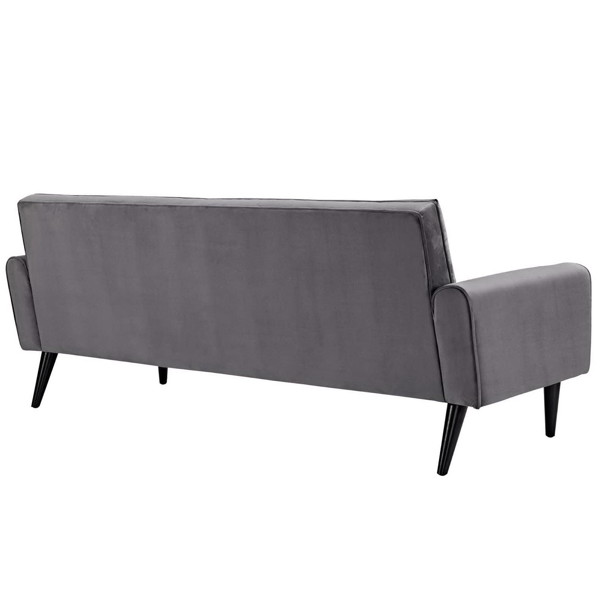 Modway Delve Sofa, Gray/Black, large