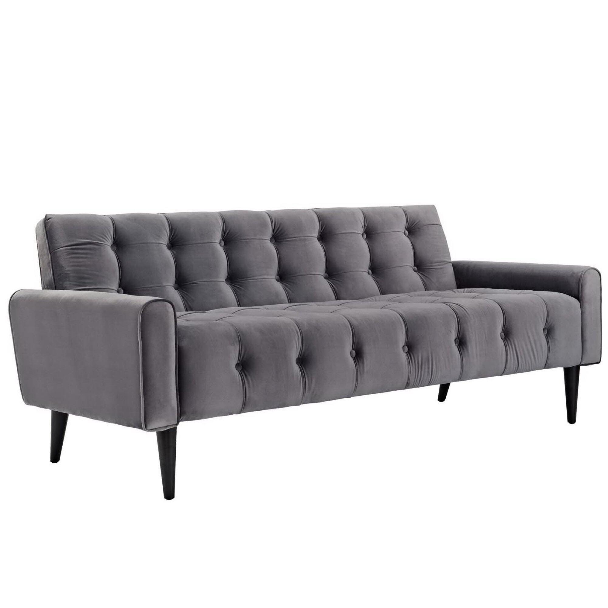 Modway Delve Sofa, Gray/Black, large
