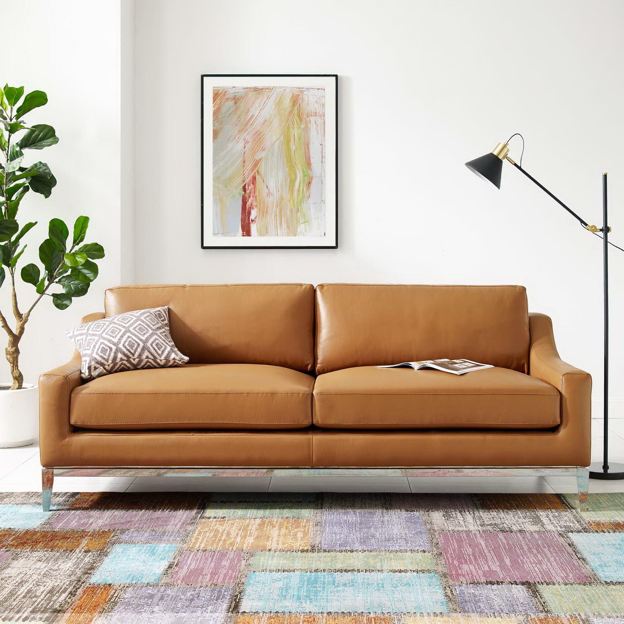 Modway Harness Leather Sofa, , rollover