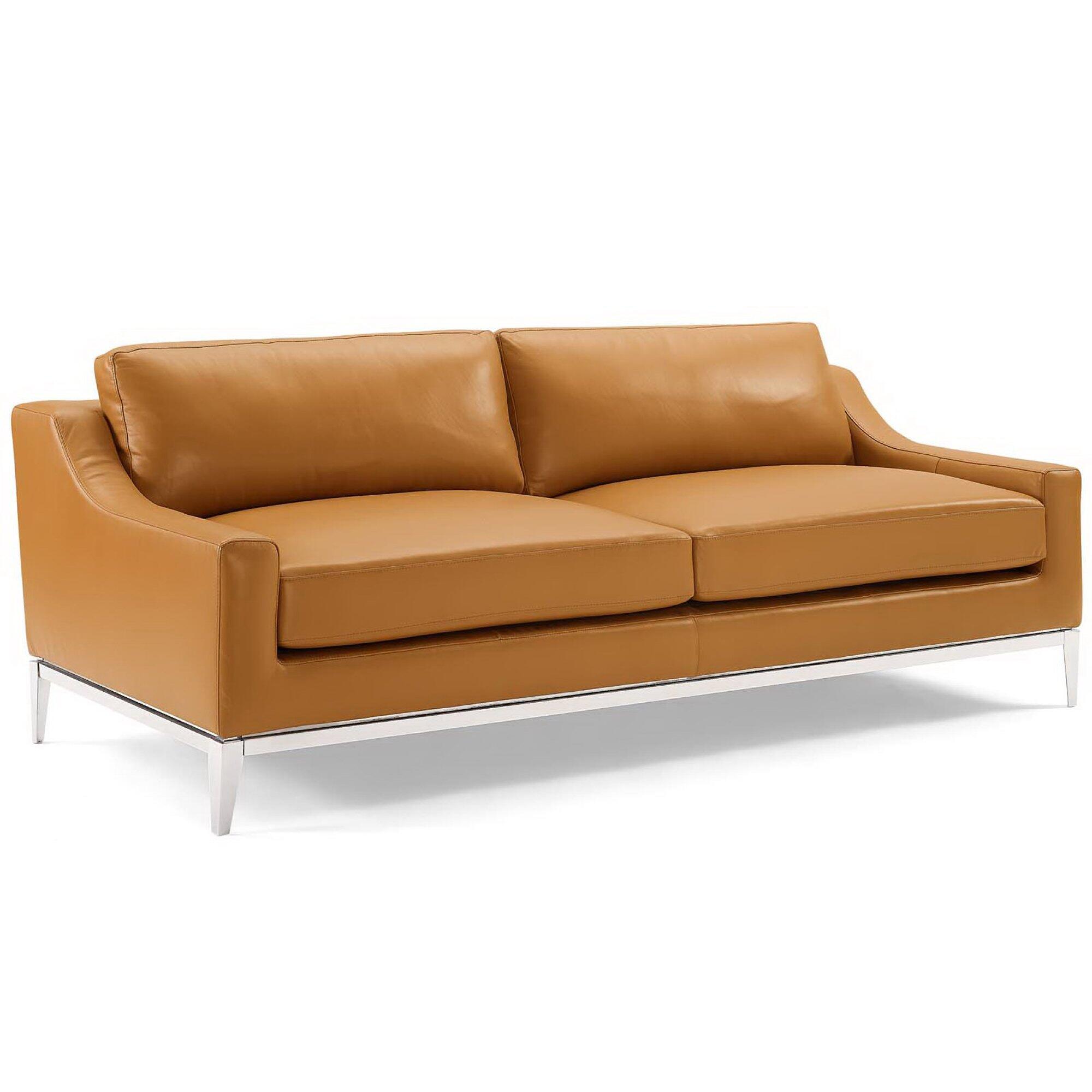 Modway Harness Leather Sofa, , large