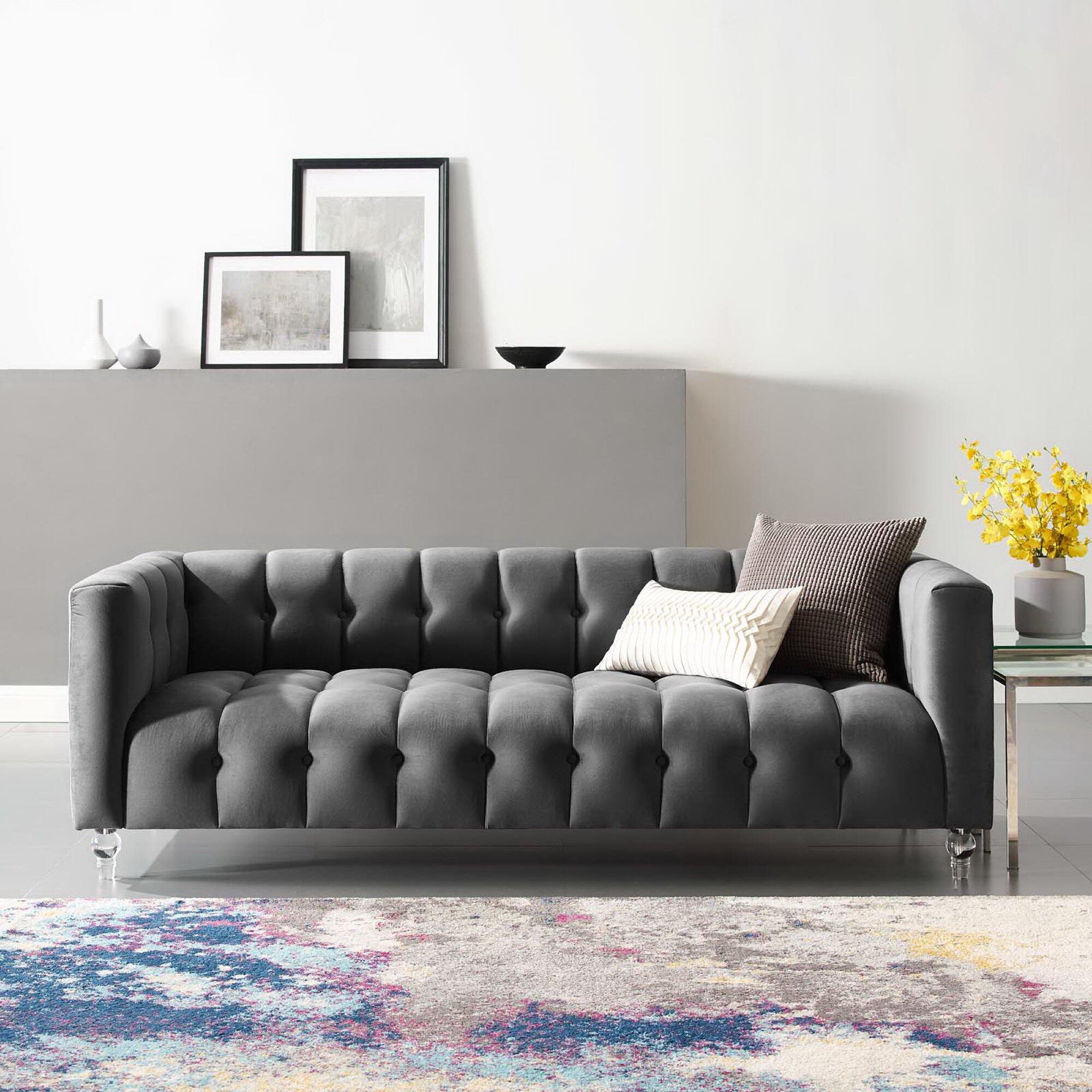 Modway Mesmer Sofa, Gray, large