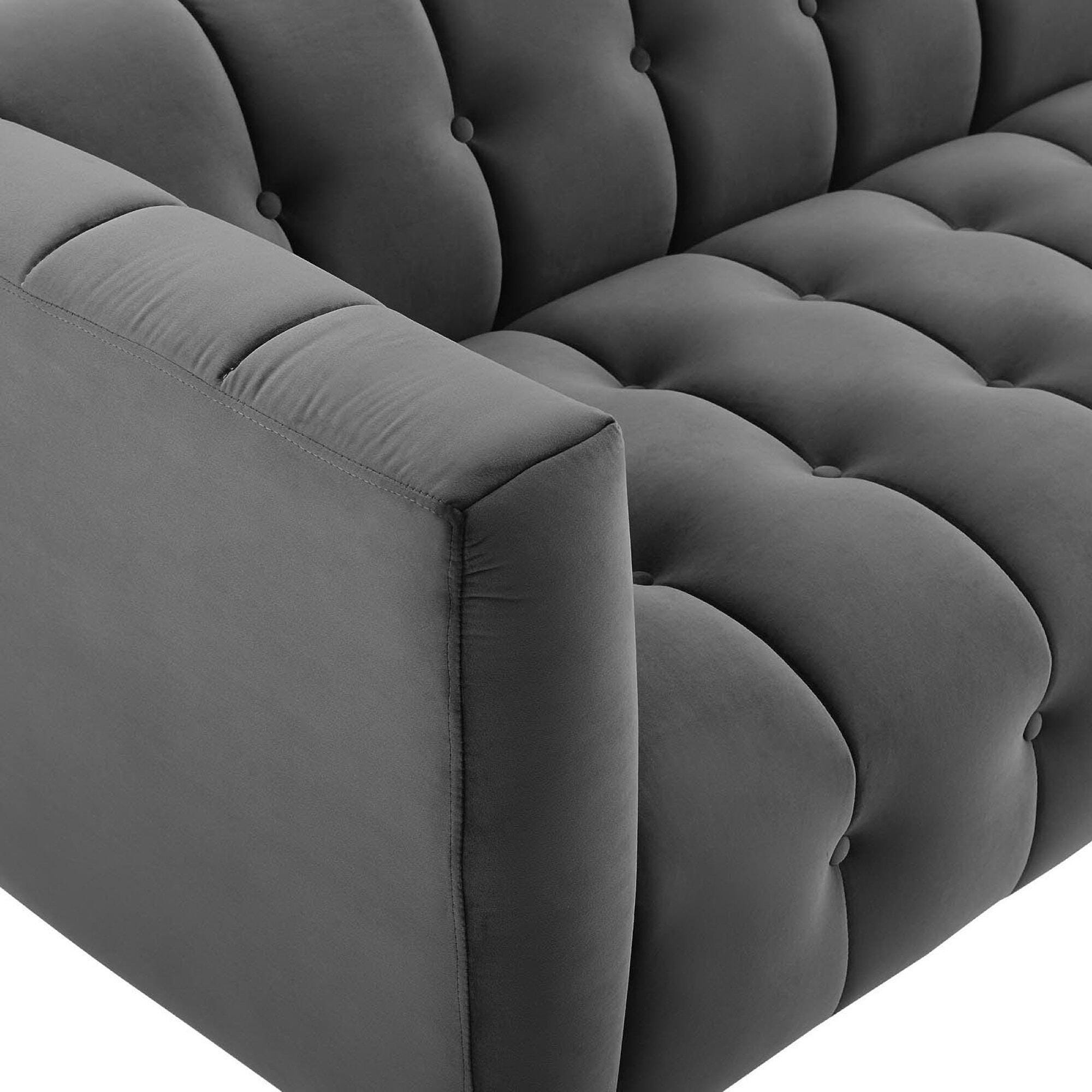 Modway Mesmer Sofa, Gray, large