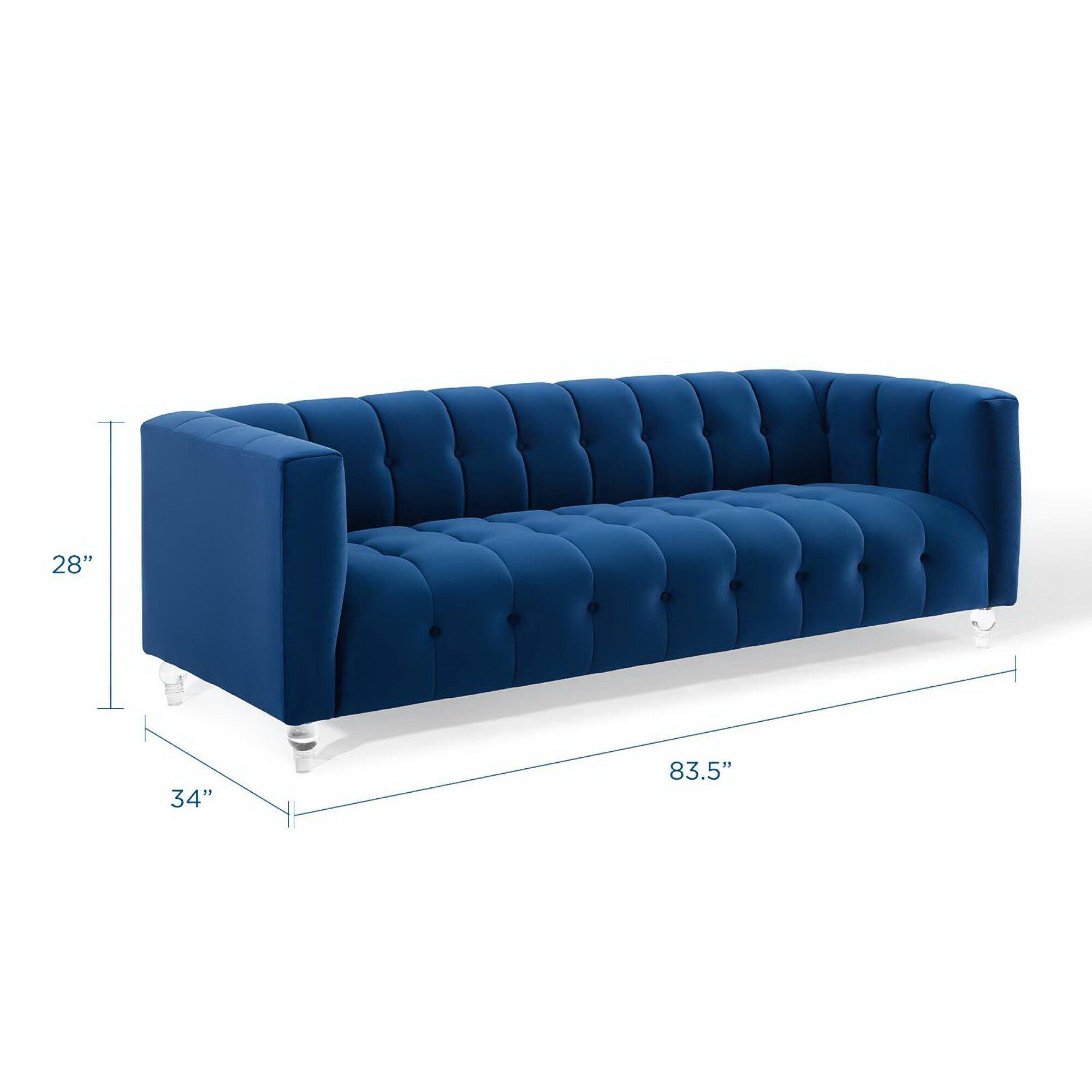 Modway Mesmer Sofa, Navy, large