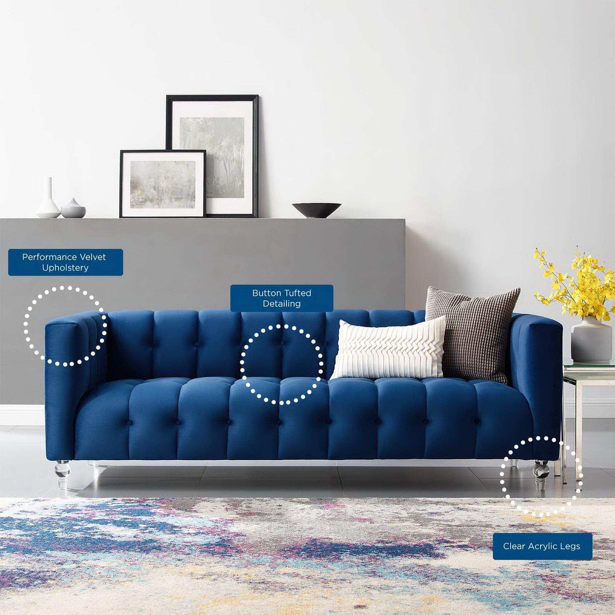 Modway Mesmer Sofa, Navy, large