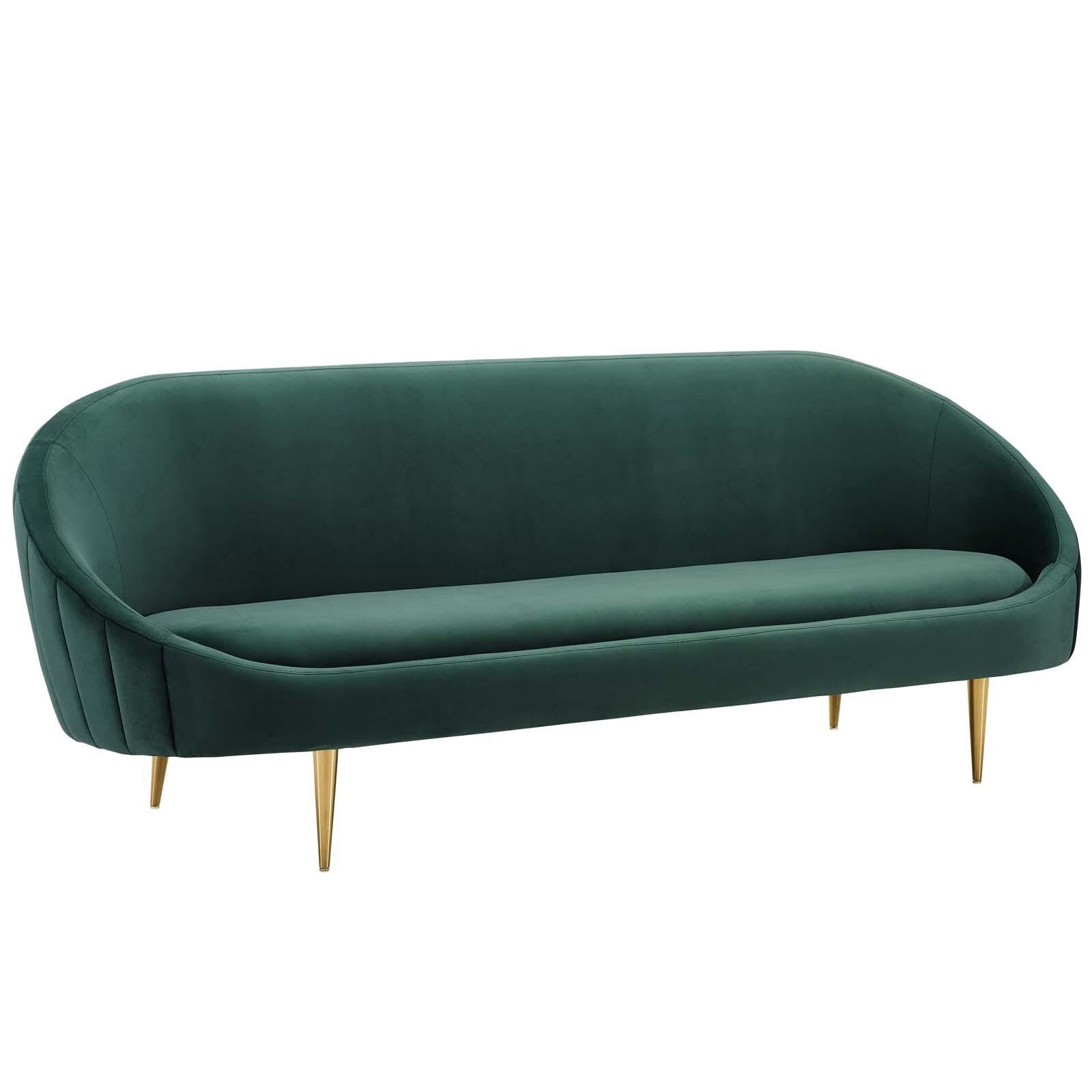 Modway Sublime Sofa, Green/Gold, large