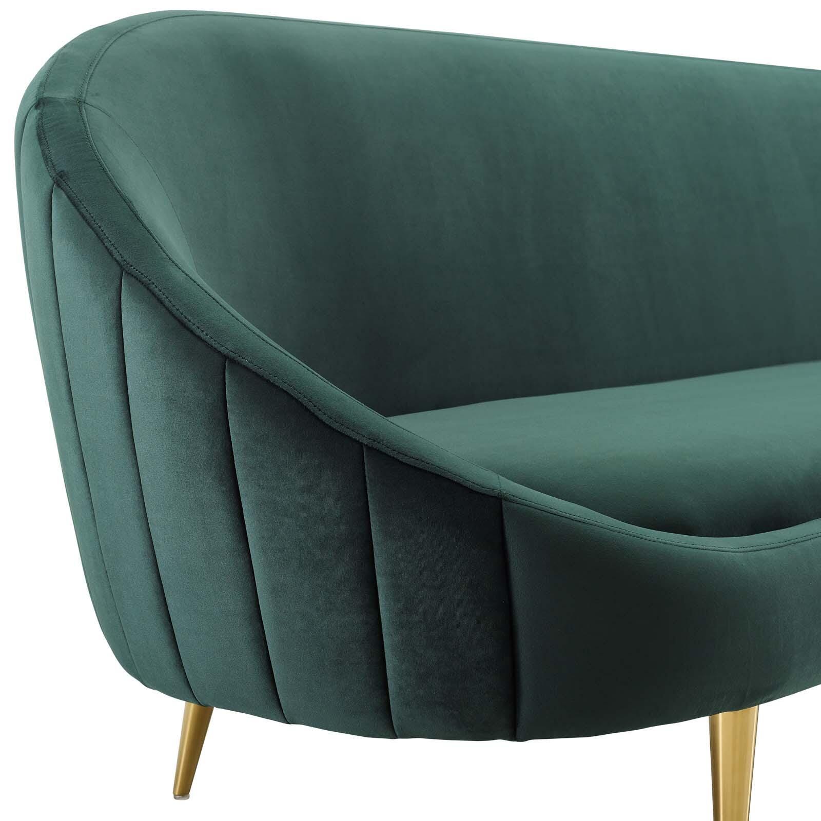 Modway Sublime Sofa, Green/Gold, large